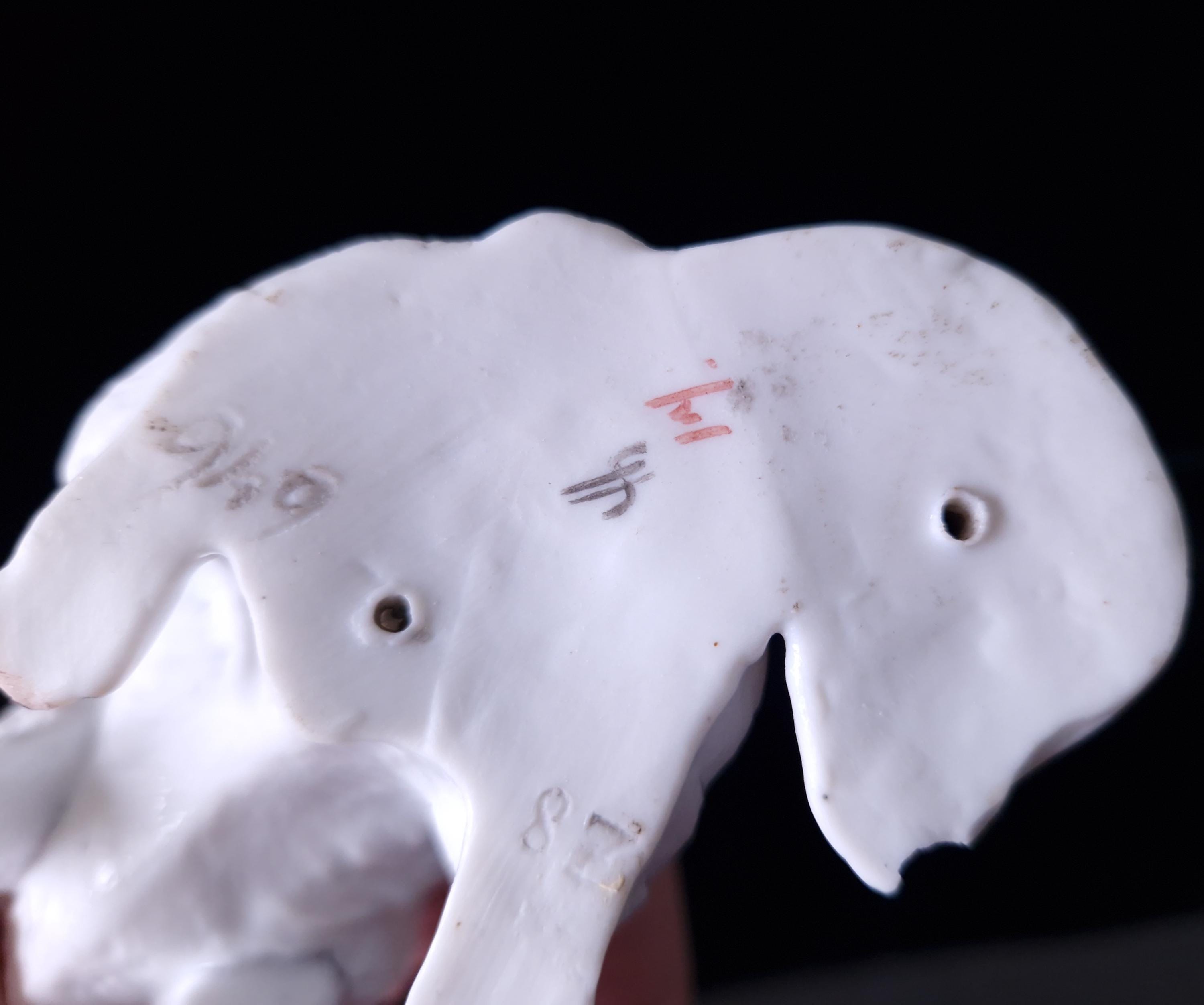 Antique Heubach Bisque Spitz Dogs: German Figures, Circa 1864-1880