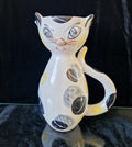 Vintage Italian Ceramic Handpainted Cat Jug 15.5cm