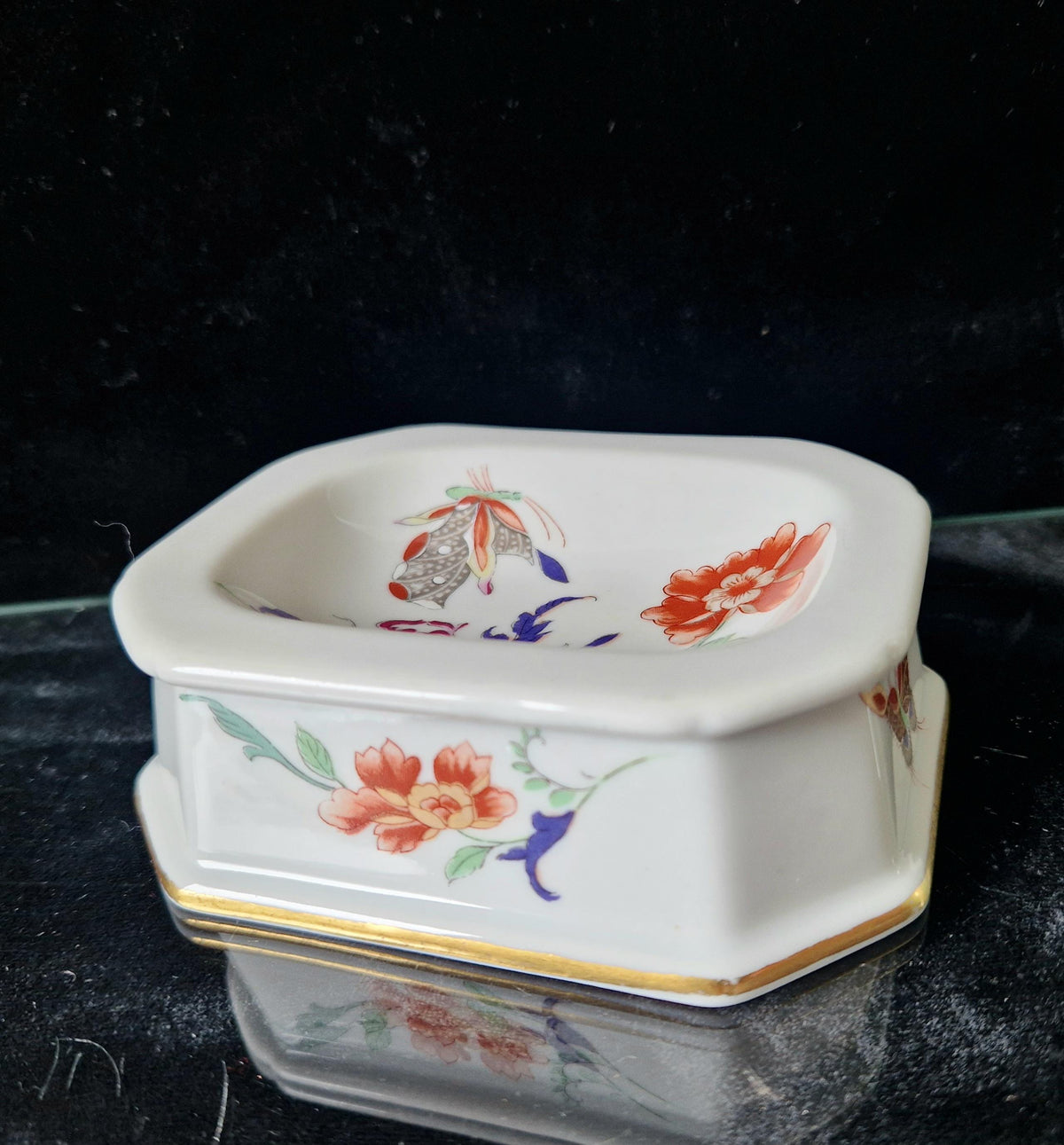 Vintage Vista Alegre Salt Open Table Trencher Sumatra Pattern