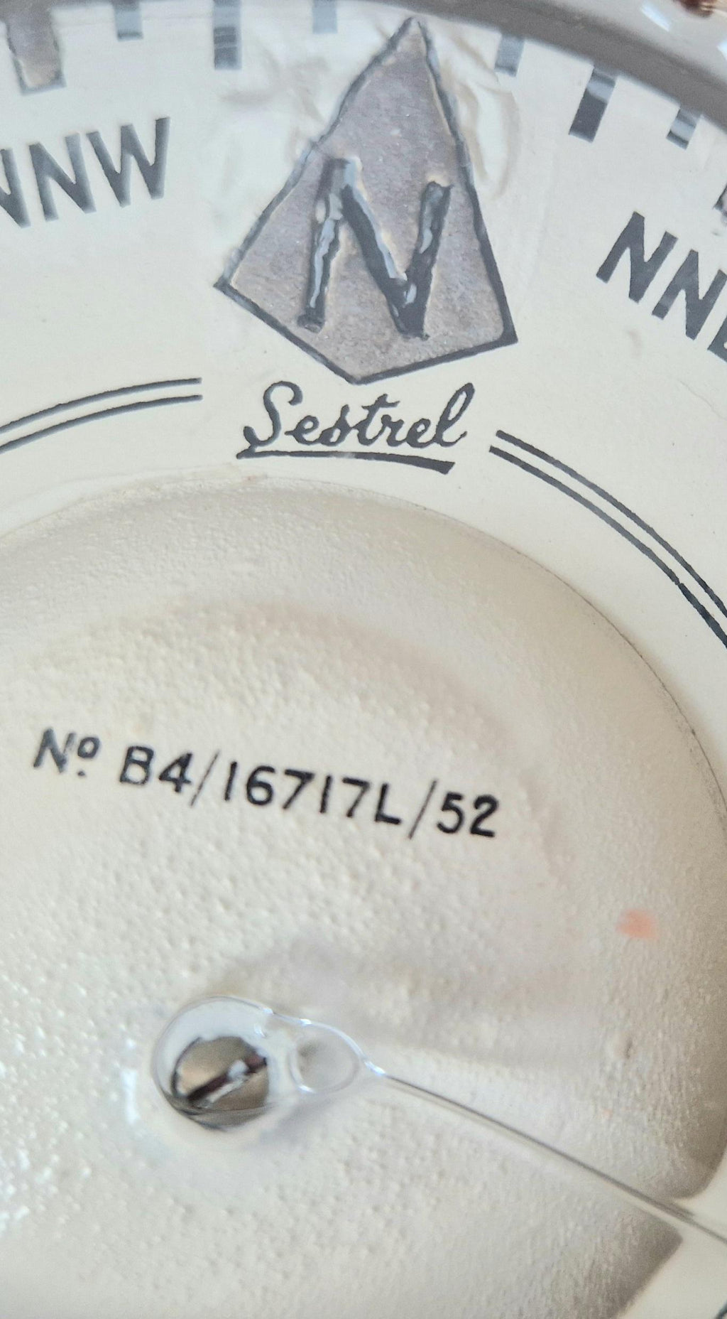 Vintage Seastrel Genuine B4 1950's Alcohol-Filled Brass Ship's Binnacle Compass