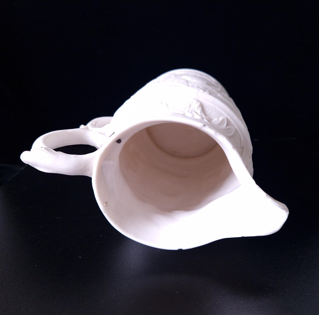 19th Century Parian Ware Duke Of Wellington Commemorative Pitcher Jug