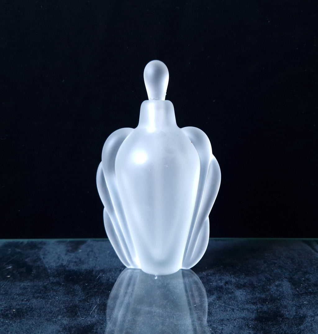 Vintage Thomas Beuchner Vitrex Studio Frosted Glass Perfume Scent Bottle 1983