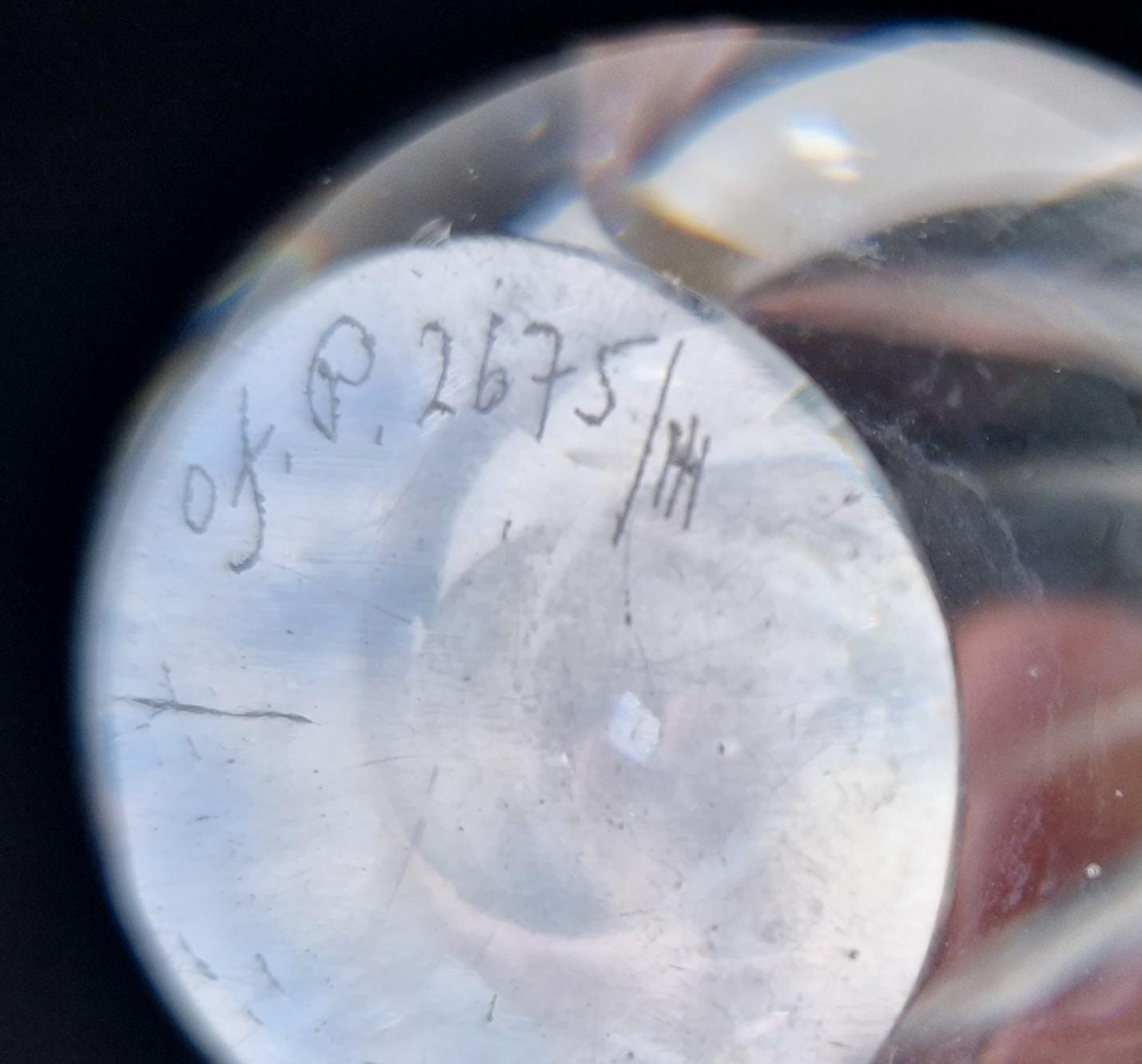 Vintage Orrefors Crystal Teardrop Glass Posy Vase 11cm #2675