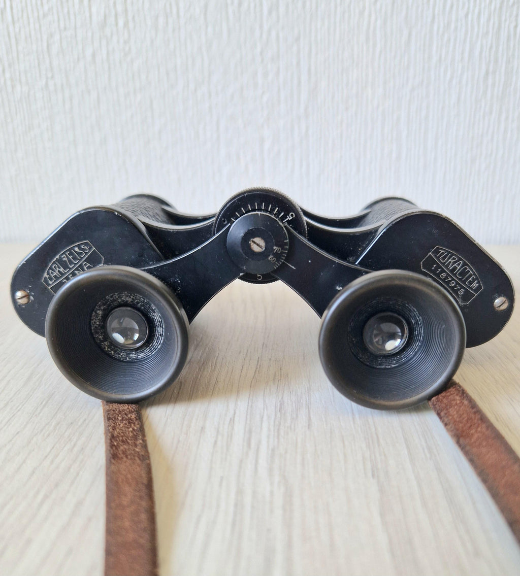 Antique Carl Zeiss Jena Turactem 8 x 24 Binocular Serial 1187975 Circa 1920's
