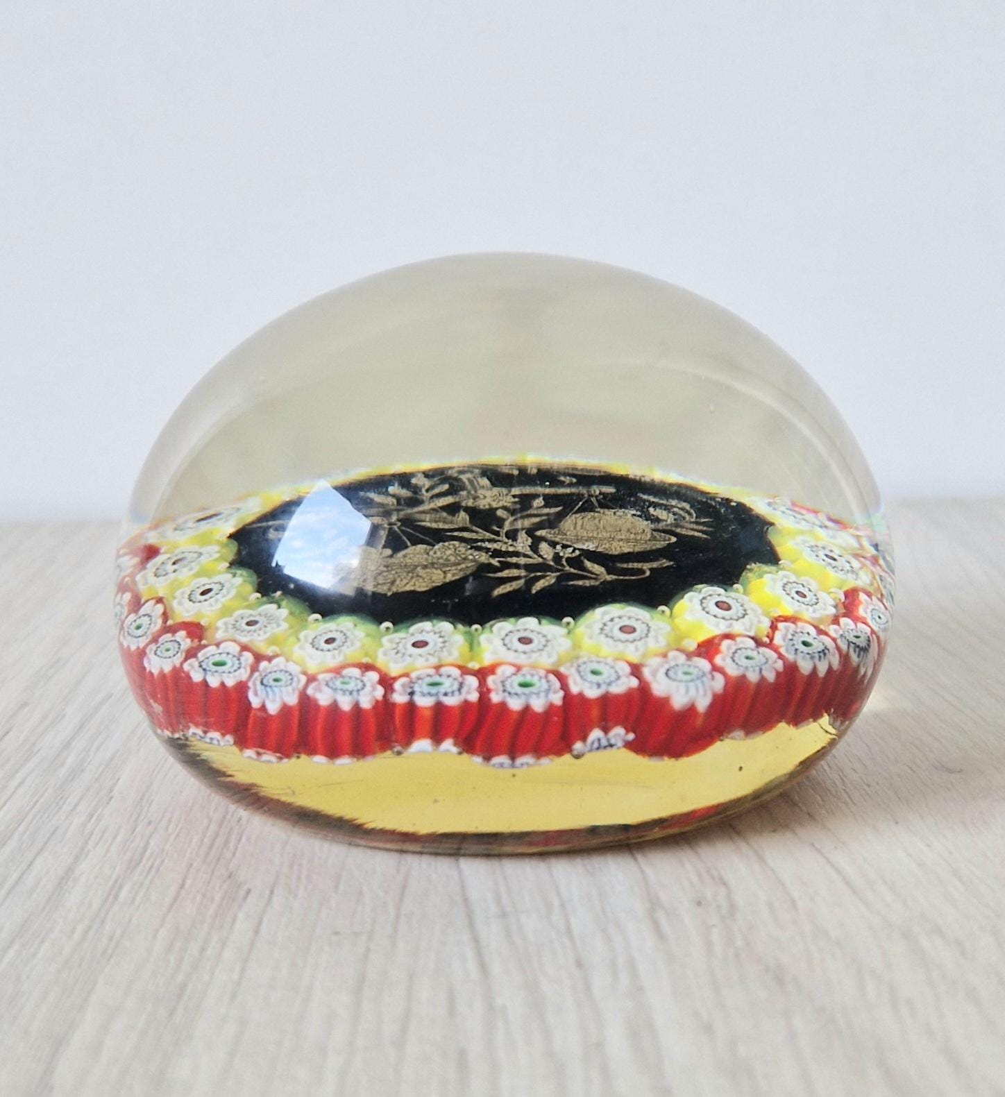 Libra Astrological Murano Art Glass Paperweight Ferro & Lazzarini 1980 Italy