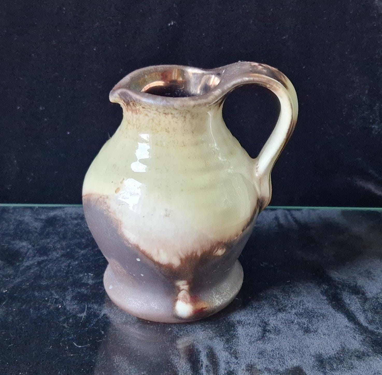 Carstens Tonnieshof West Germany Ceramic Lava Creamer Jug 1950s