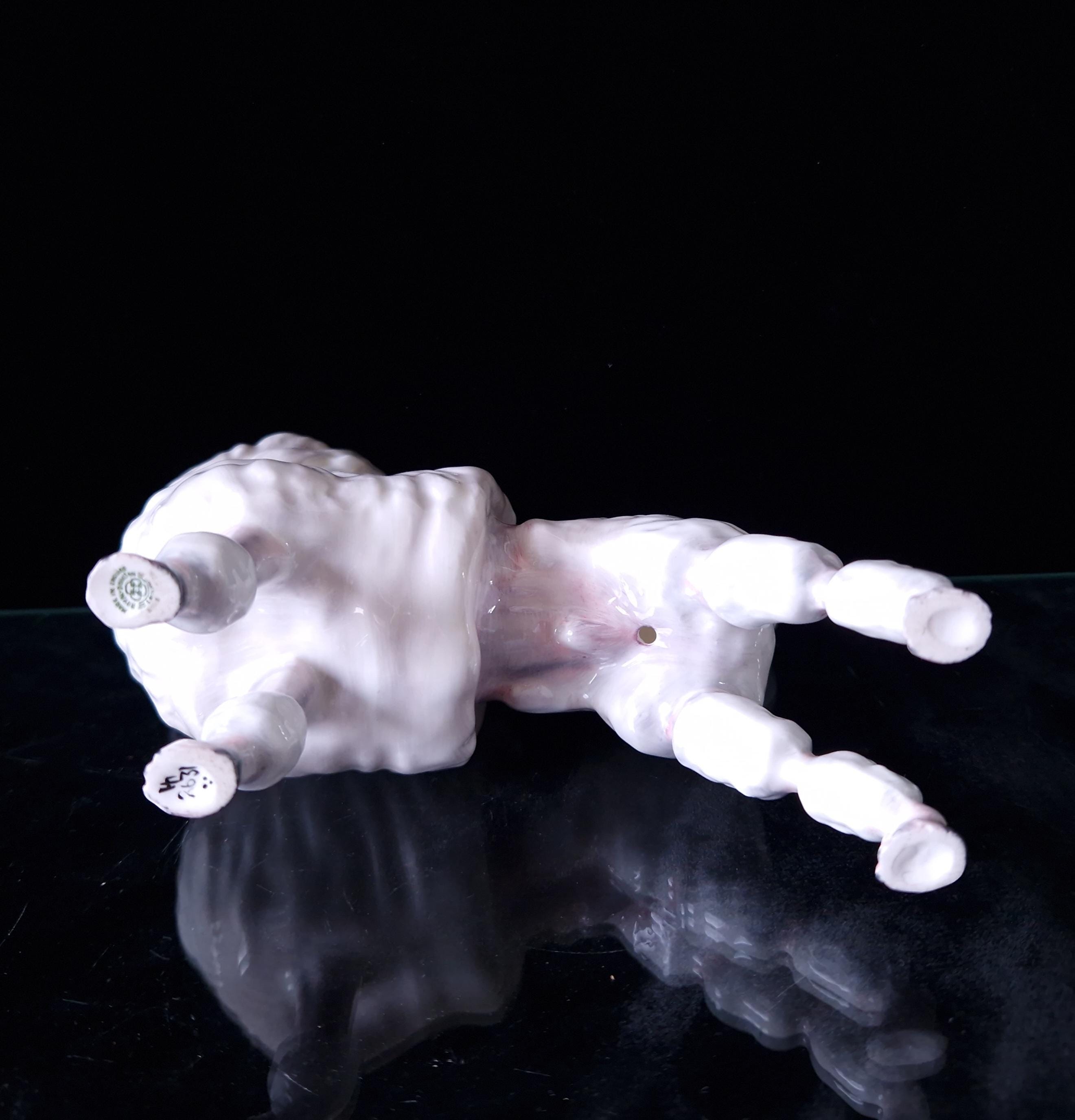 Royal Doulton Vintage White Poodle Dog Ceramic Figurine HN2631 by Peggy Davis 1952-85
