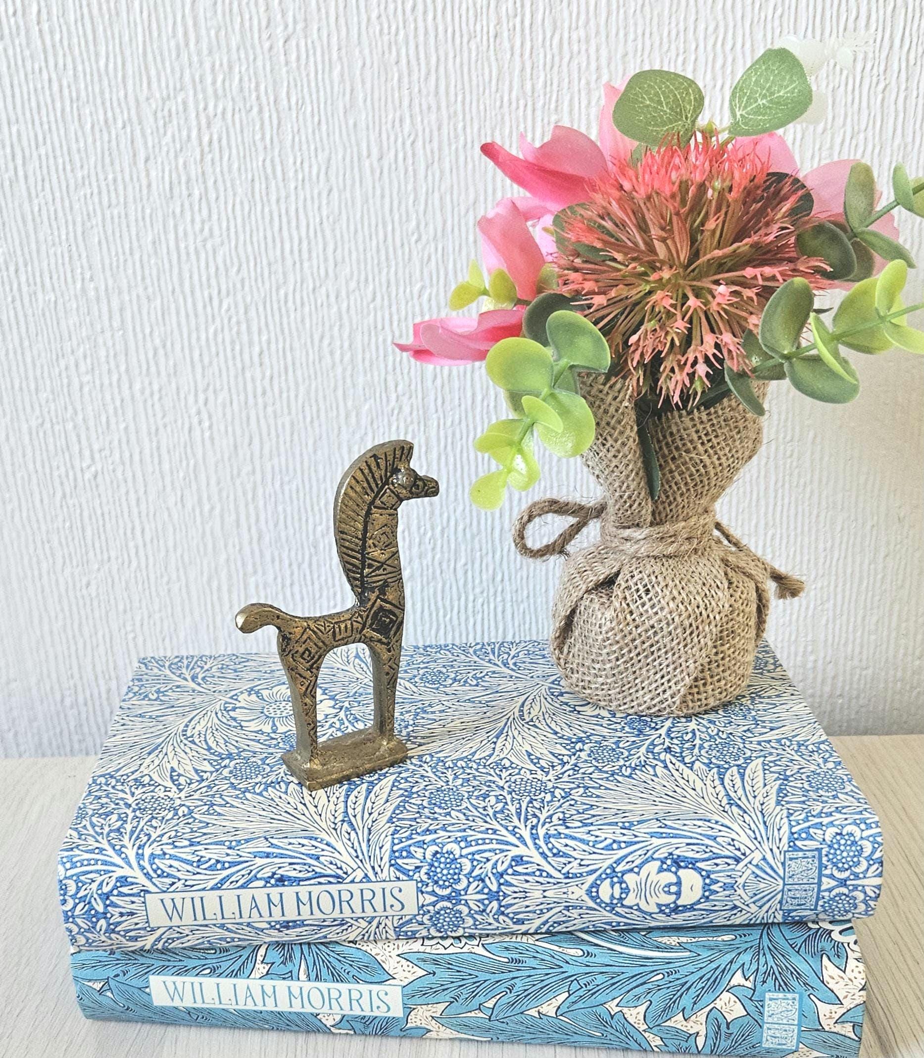 Mid-Century Brass Horse Figure: Greek Etruscan Style, 9cm Tall