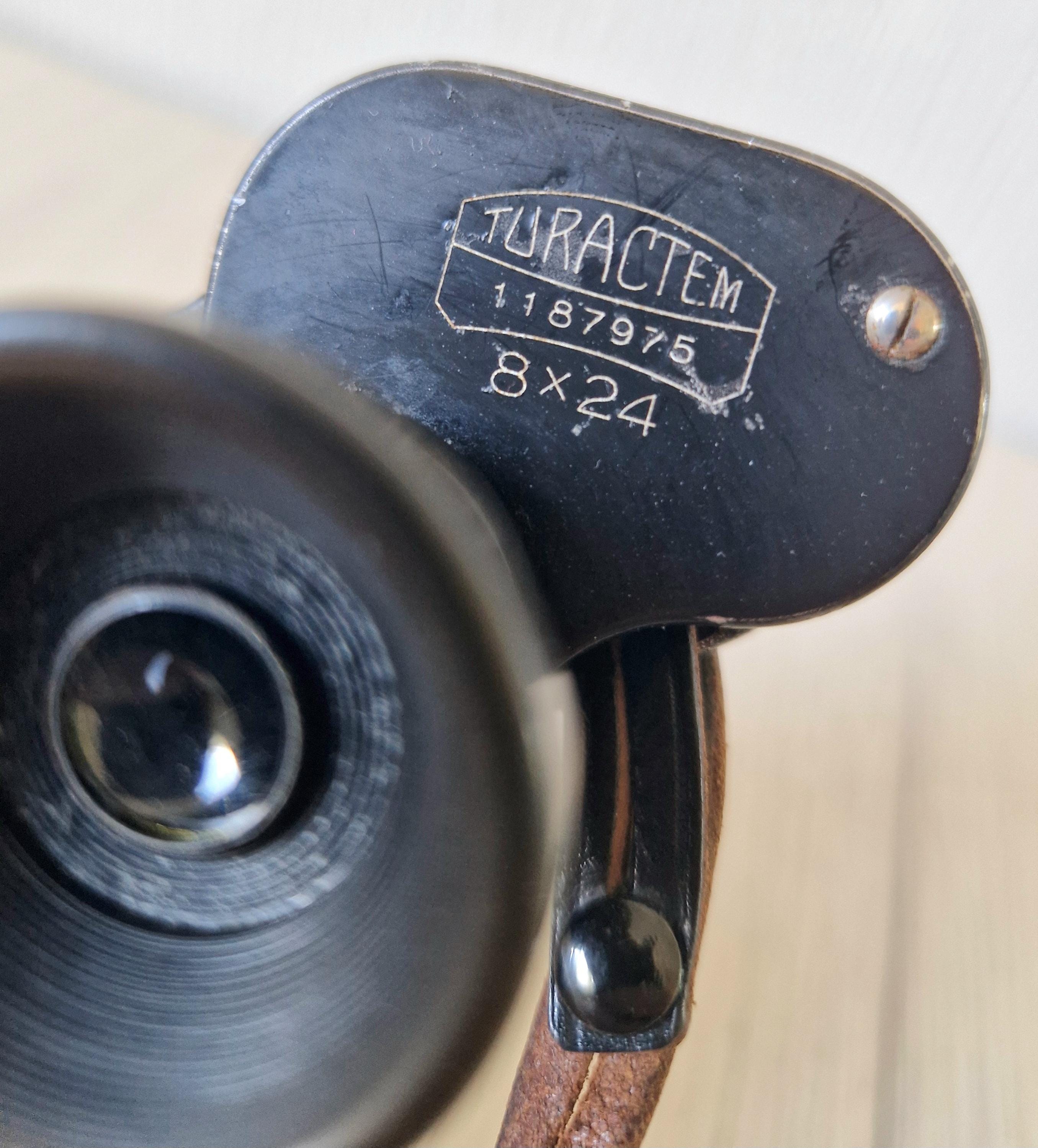 Antique Carl Zeiss Jena Turactem 8 x 24 Binocular Serial 1187975 Circa 1920's