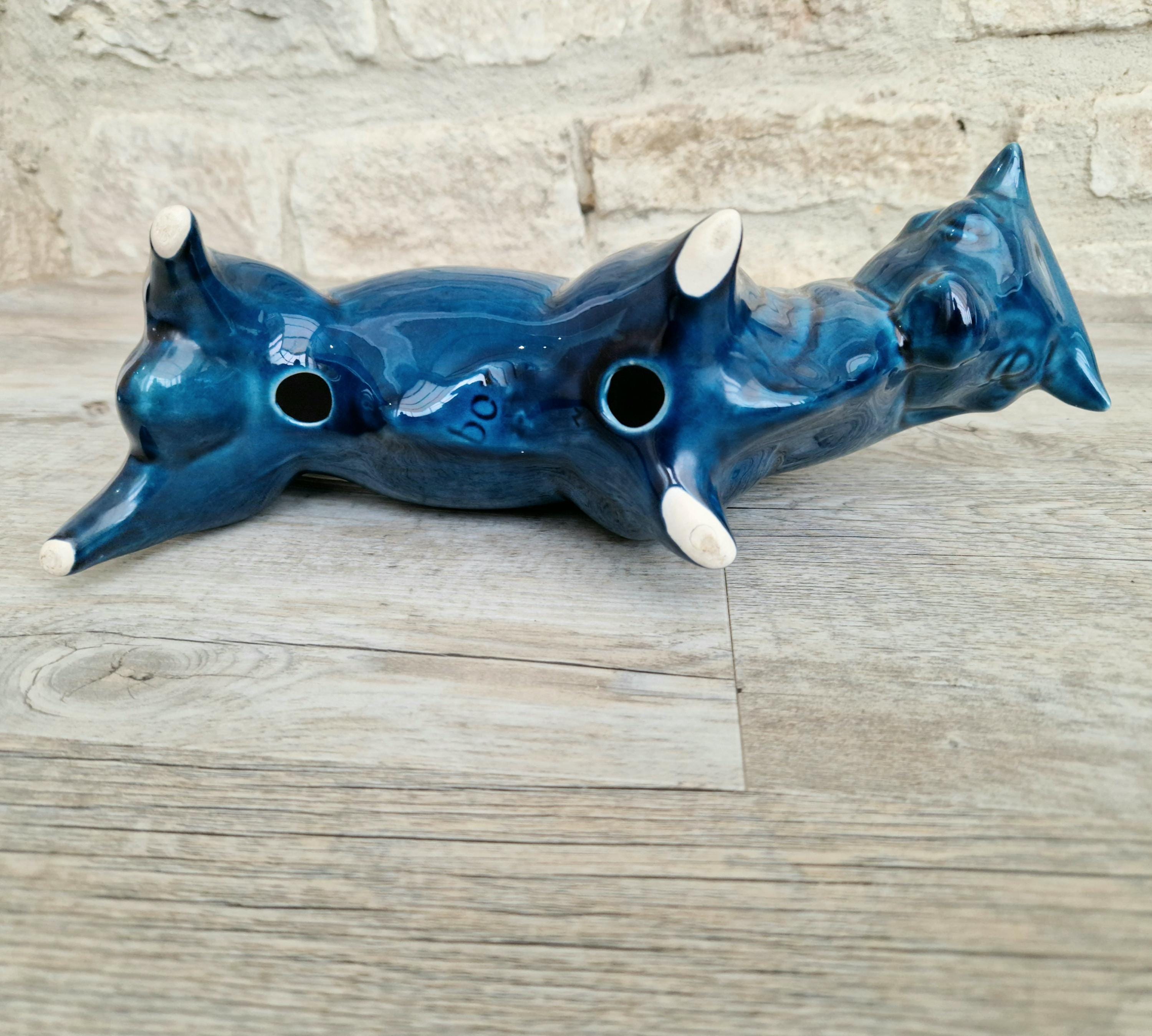 Vintage Colin Melbourne Ceramic Bull Figurine, Trentham Artware, 1950s