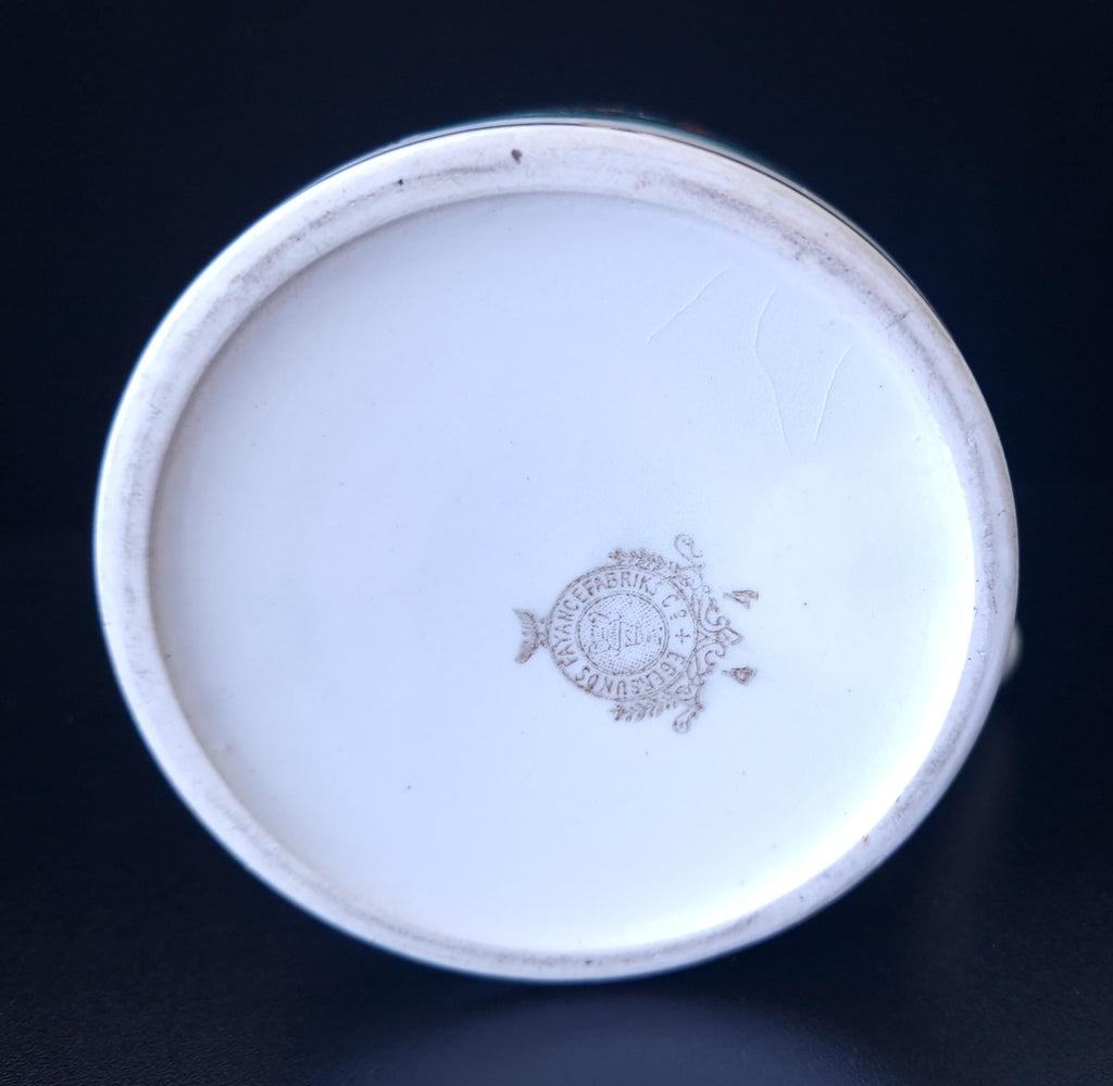 Egersunds Fayancefabrik "Brudefølge Fra Sondmor" Norwegian Antique Ceramic Tankard Mug