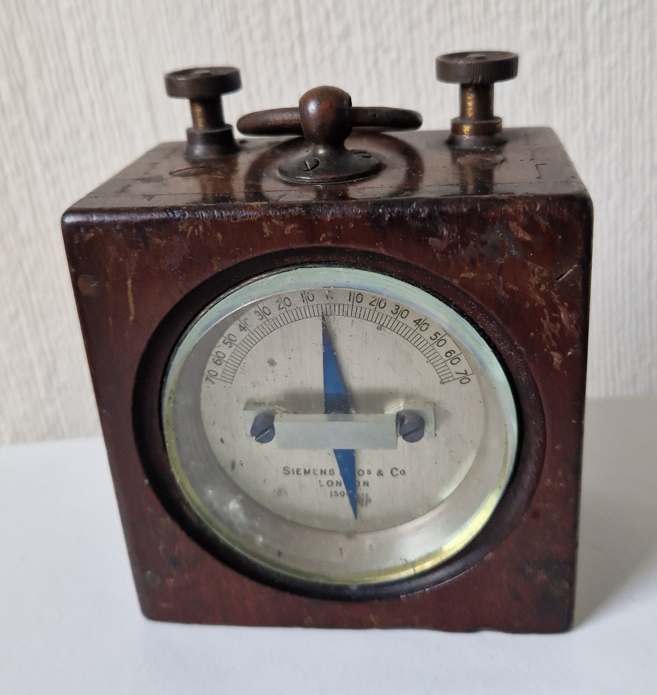 Siemens Bros & Co London 15049 Galvanometer Antique Telegraph Instrument Rare