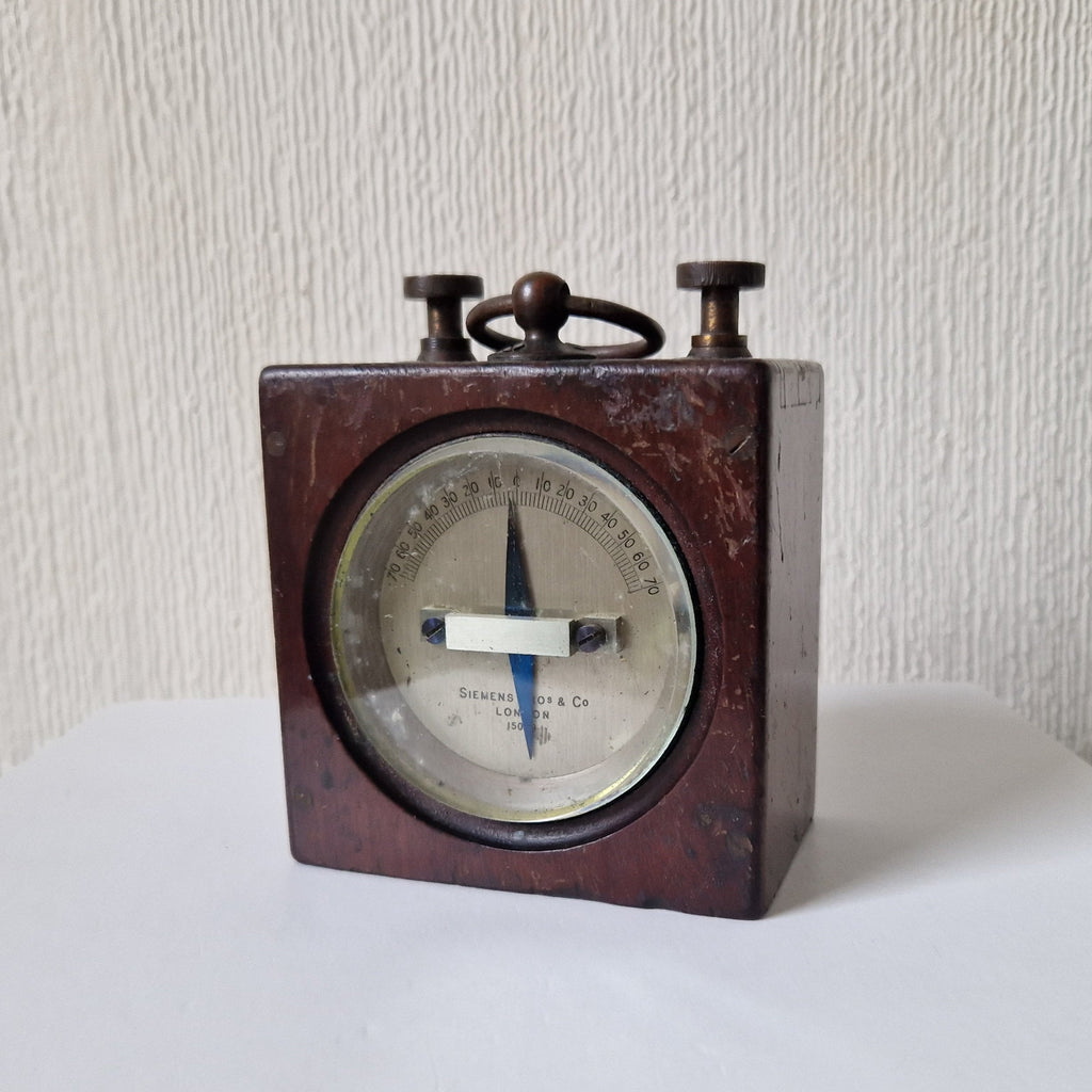 Siemens Bros & Co London 15049 Galvanometer Antique Telegraph Instrument Rare