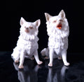 Antique Heubach Bisque Spitz Dogs: German Figures, Circa 1864-1880