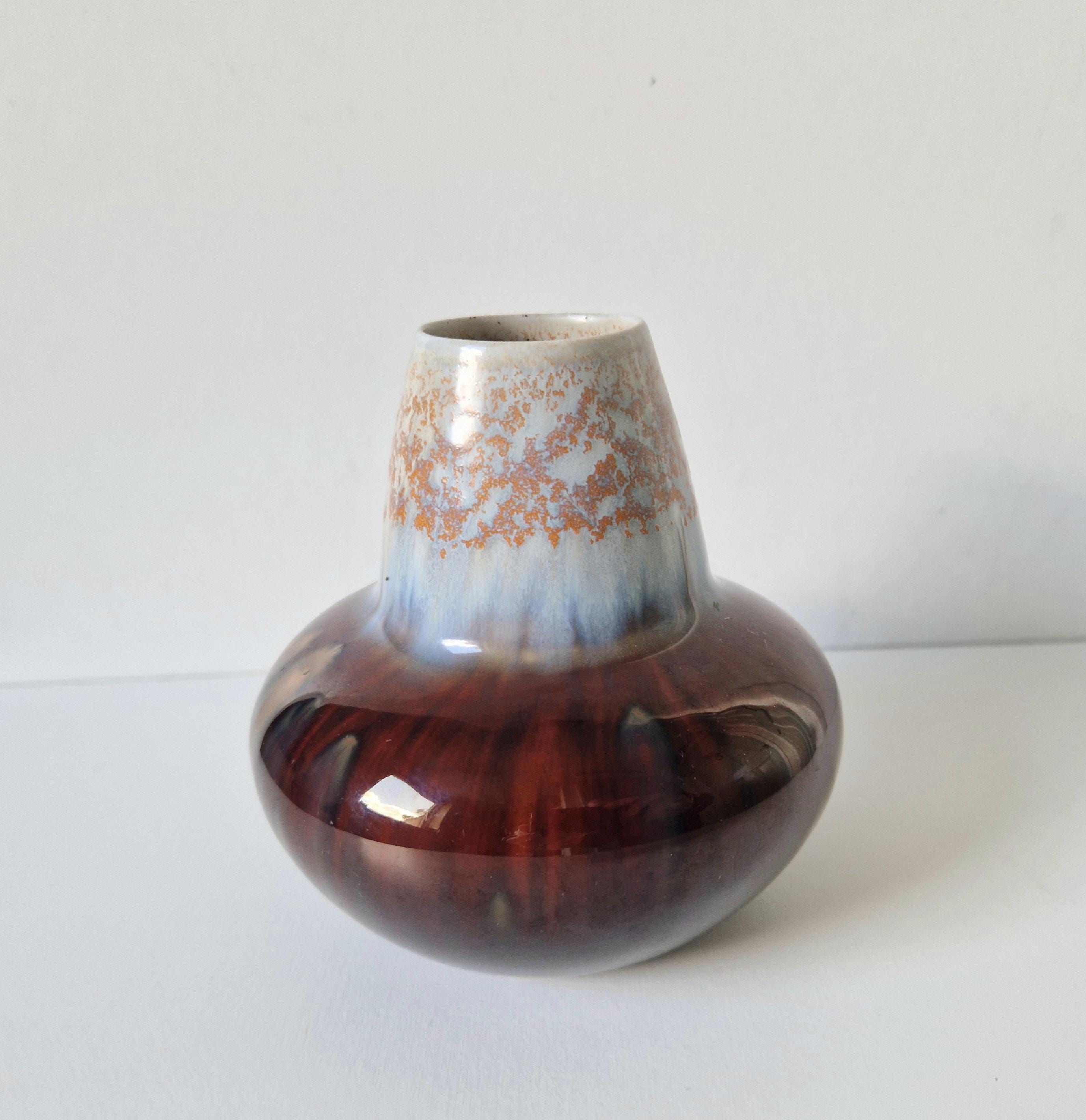 A Rare Henry Van De Velde Belgian Ceramic Art Nouveau Glazed Vase 12cm