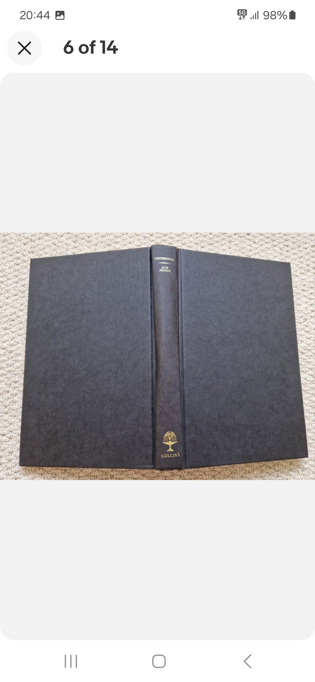 Confessional Jack Higgins First Edition Signed 1985 Hardback Collins VGC