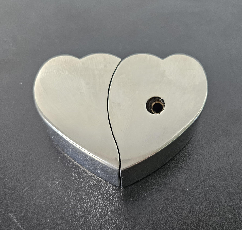 Vintage Silver Plated Heart Pen Holder and Paperweight Heavy Quality 318 grams