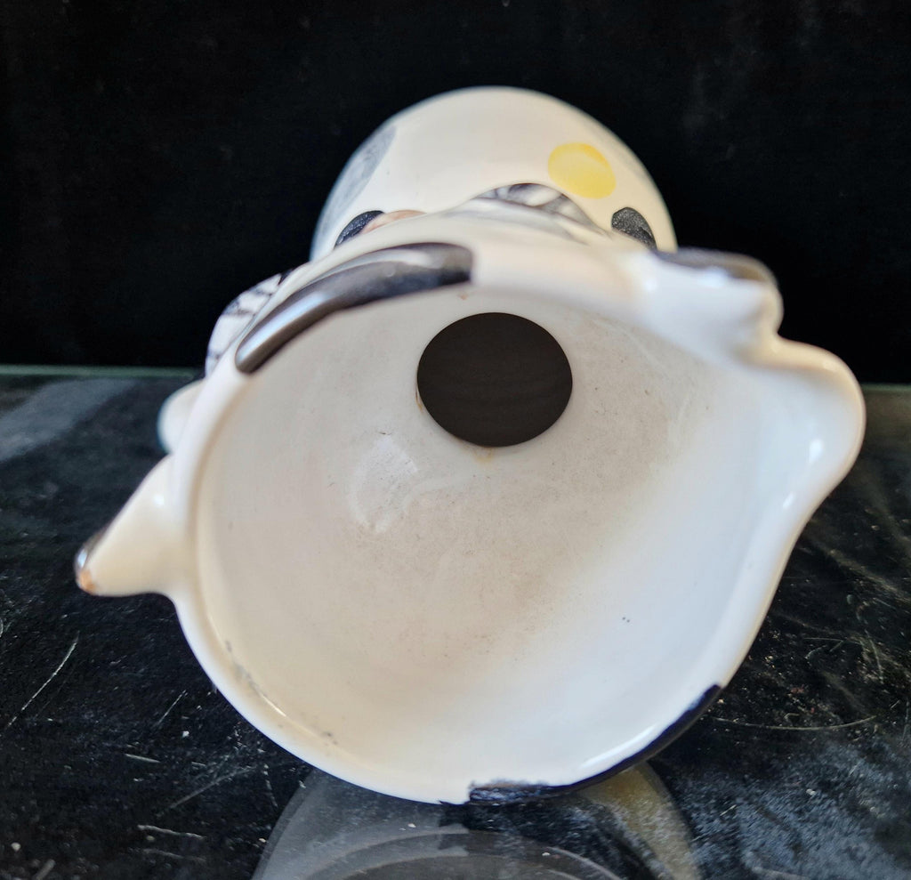 Vintage Italian Ceramic Handpainted Cat Jug 15.5cm