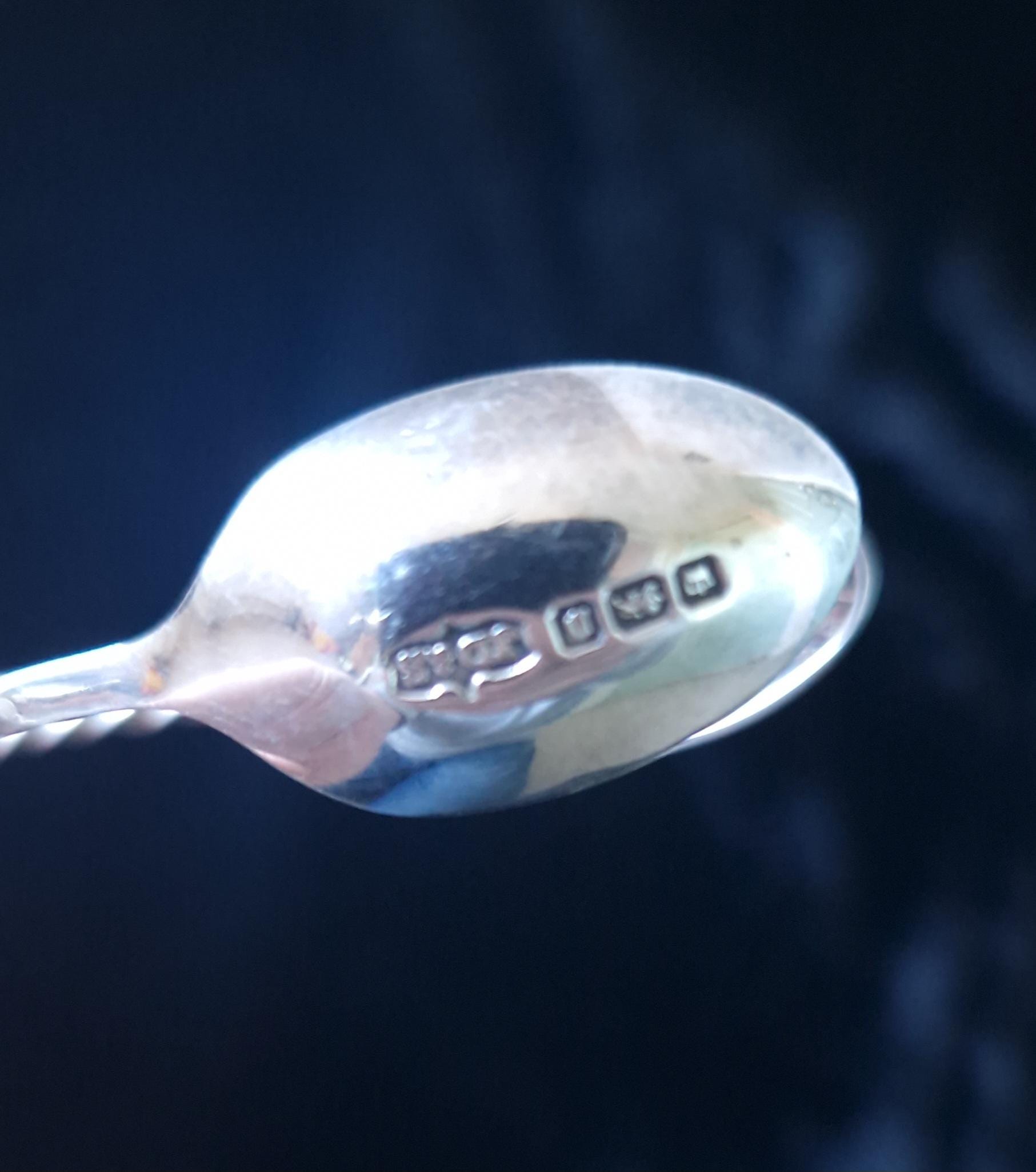 Fine Solid Silver Apostle Sugar Tongs by James Dixon & Sons Ltd 1946. Sheffield