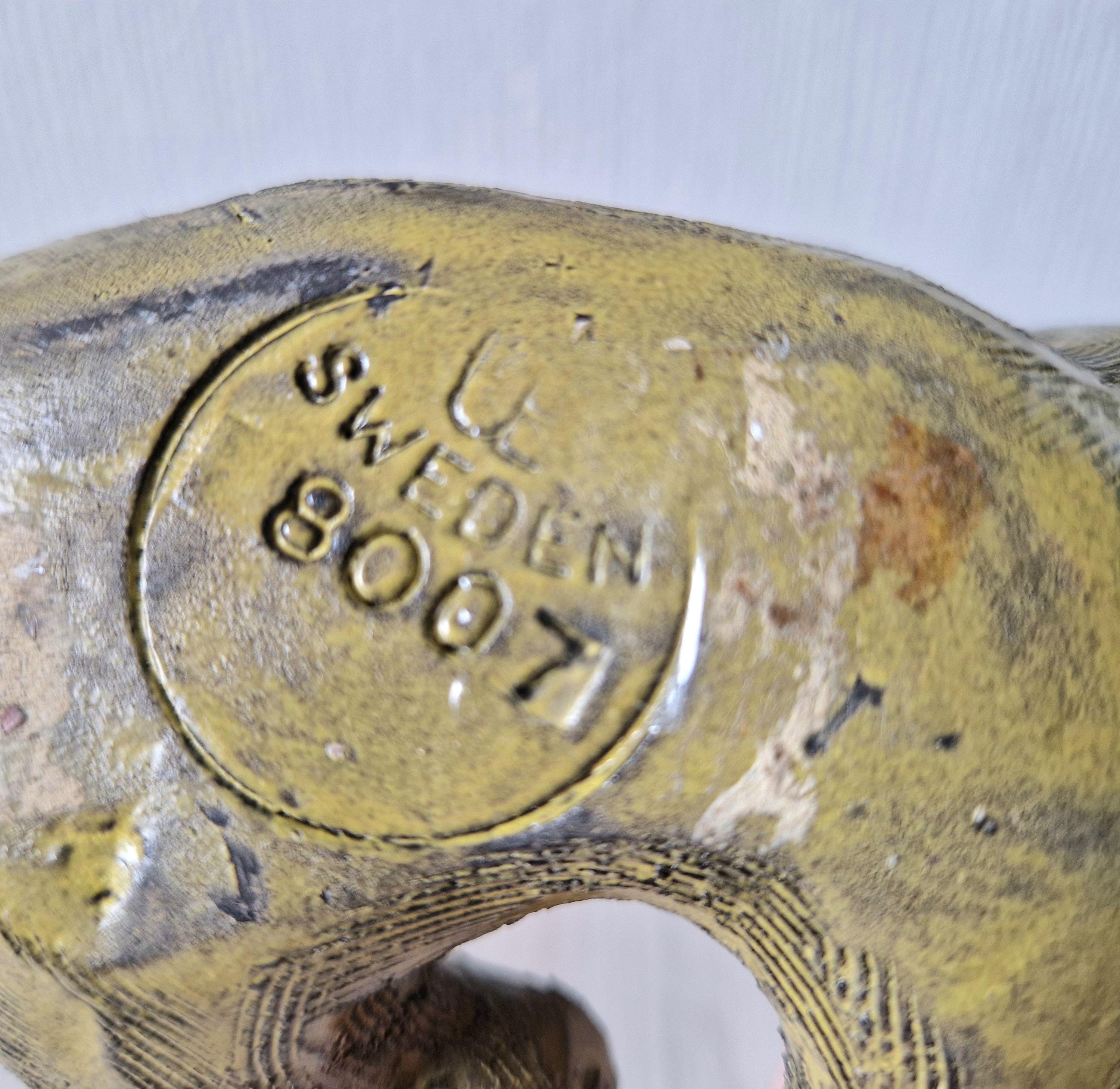 Vintage Mid-Century Upsala Ekeby Swedish Pottery Cat Figurine By Dorothy Clough 1956-67.