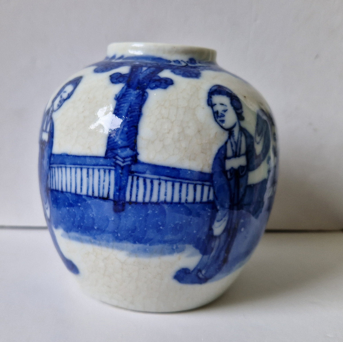 19th Century Chinese Nanking Blue & White Ginger Jar
