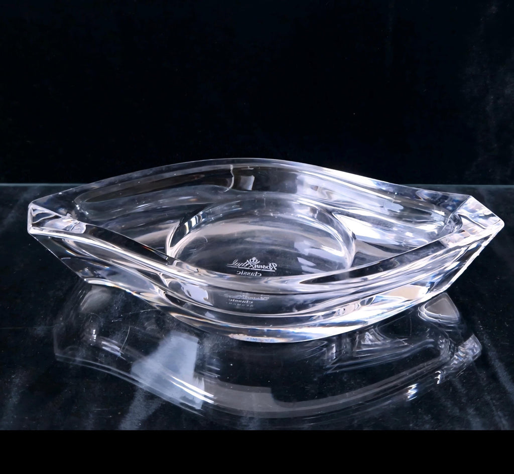 Vintage Rosenthal Lead Crystal Candle Holder: Horizon Trinket Tray