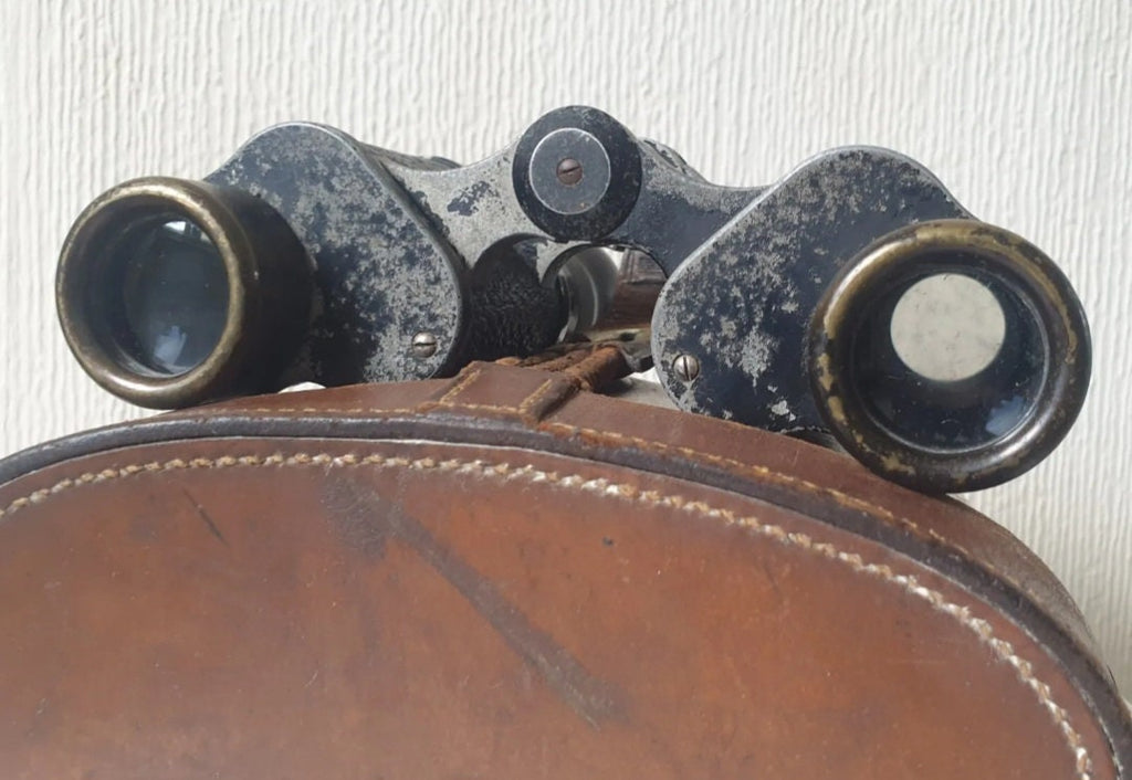 Carl Zeiss Jena Binoculars Telex 6x24 Original Case 1920's Serial # 1241666 Rare