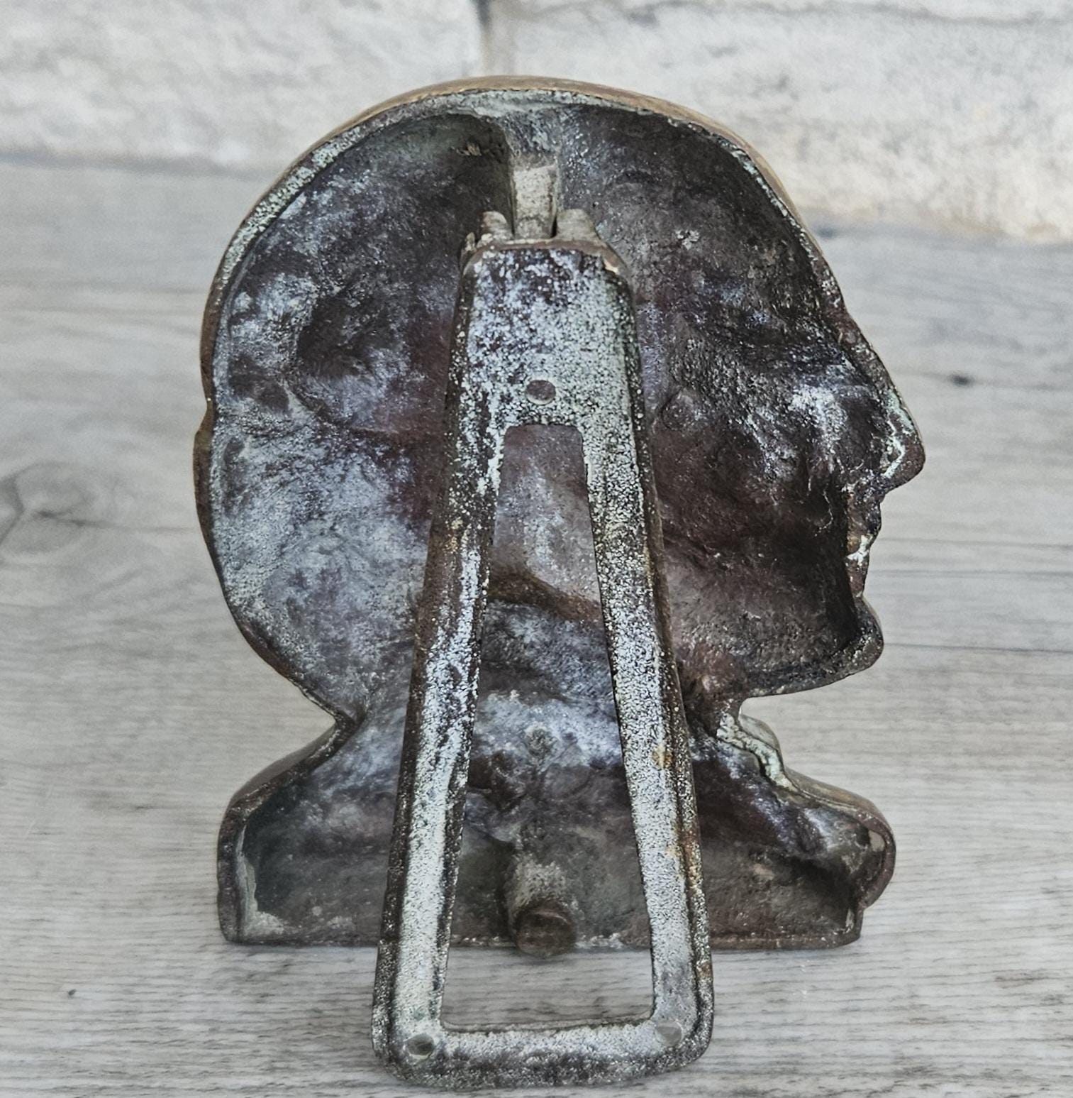 Vintage Brass William Shakespear Door Knocker 12cm X 9cm