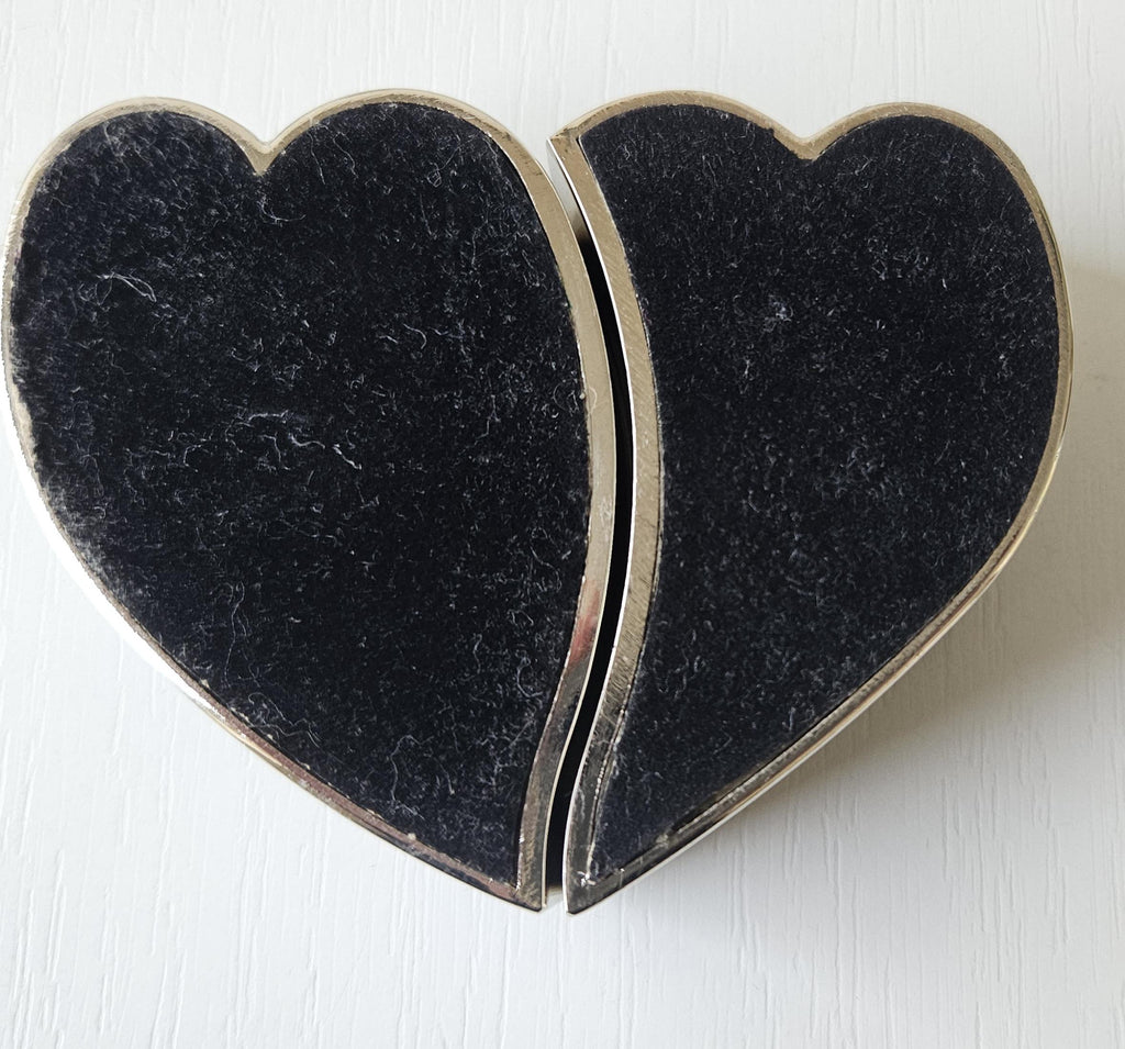 Vintage Silver Plated Heart Pen Holder and Paperweight Heavy Quality 318 grams