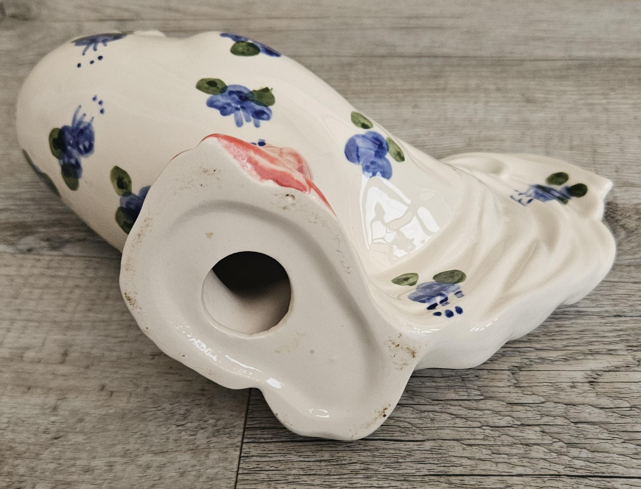 Vintage Large Rooster Chicken Hen Ornament Porcelain 20cm Tall X 19cm Long