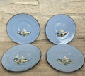 Vintage Seagull Plates Set of Four, Babacombe Pottery Devon England, coastal decor, collectible tableware 22cm Diameter