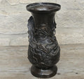 Antique Japanese Bronze Dragon Vase, Meiji Period 19th Century Asian Art Decor 18cm