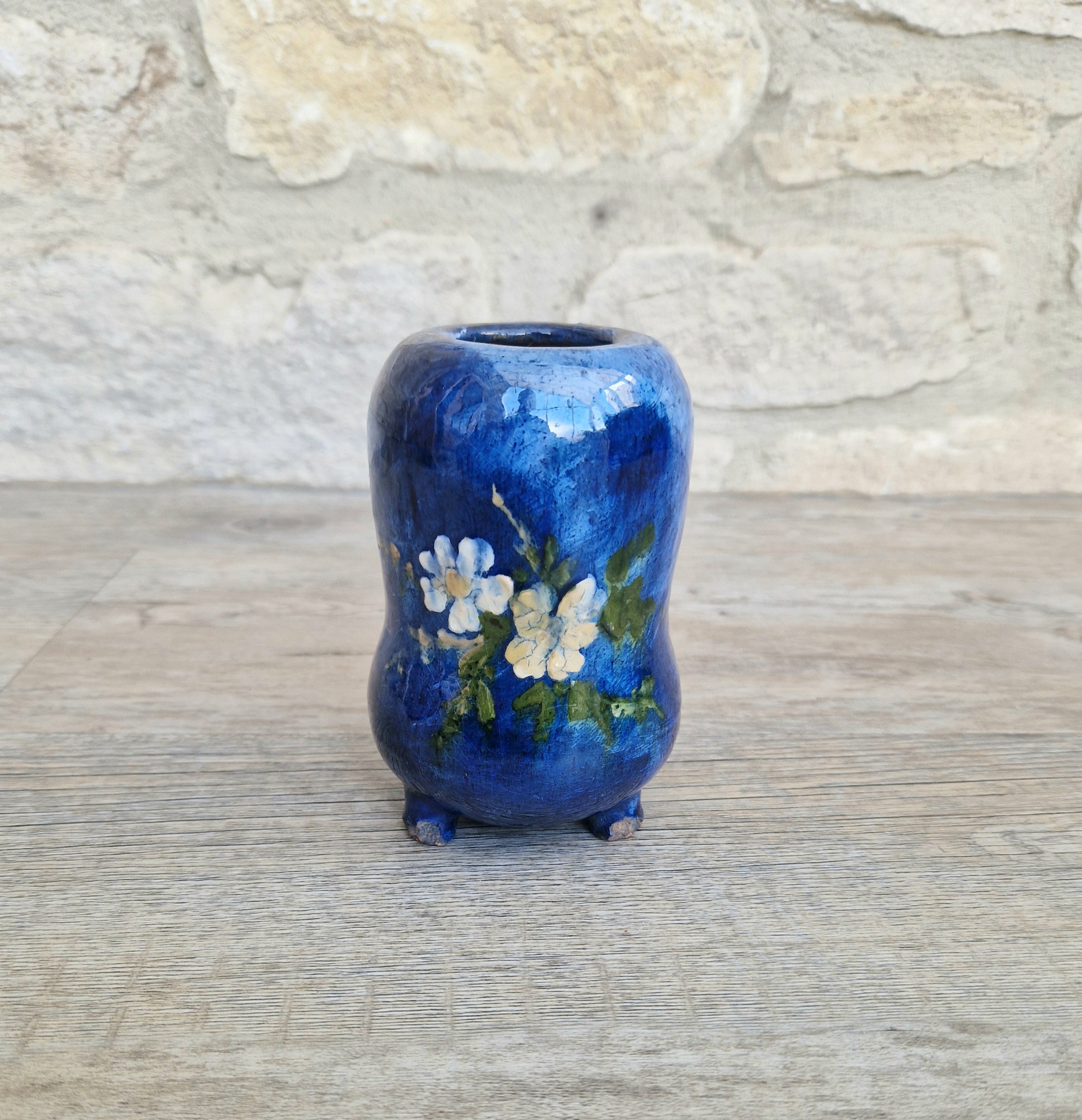 Haviland & Co. Limoges Babotine Floral Vase: Edouard Girard, 1875