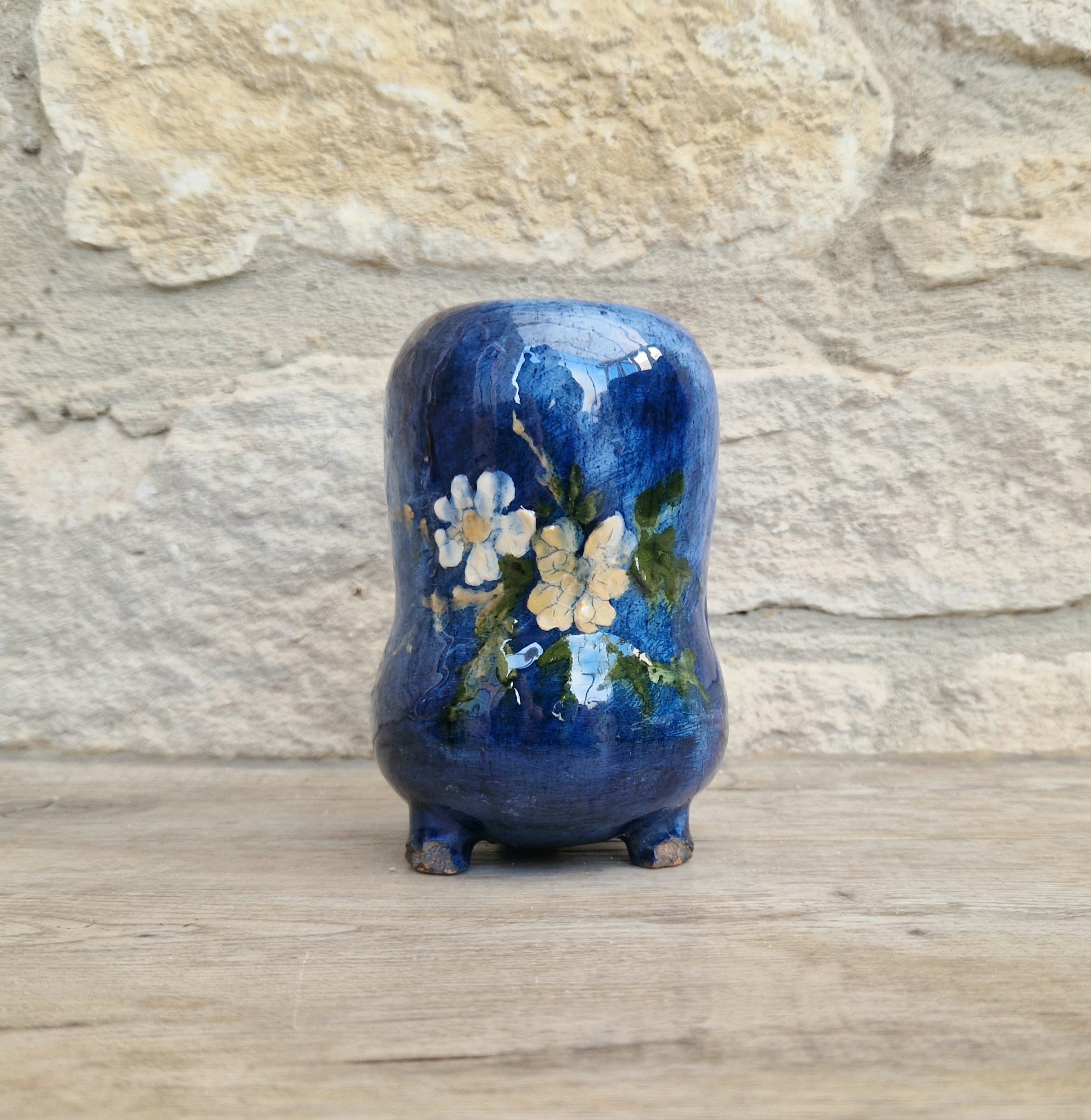 Haviland & Co. Limoges Babotine Floral Vase: Edouard Girard, 1875