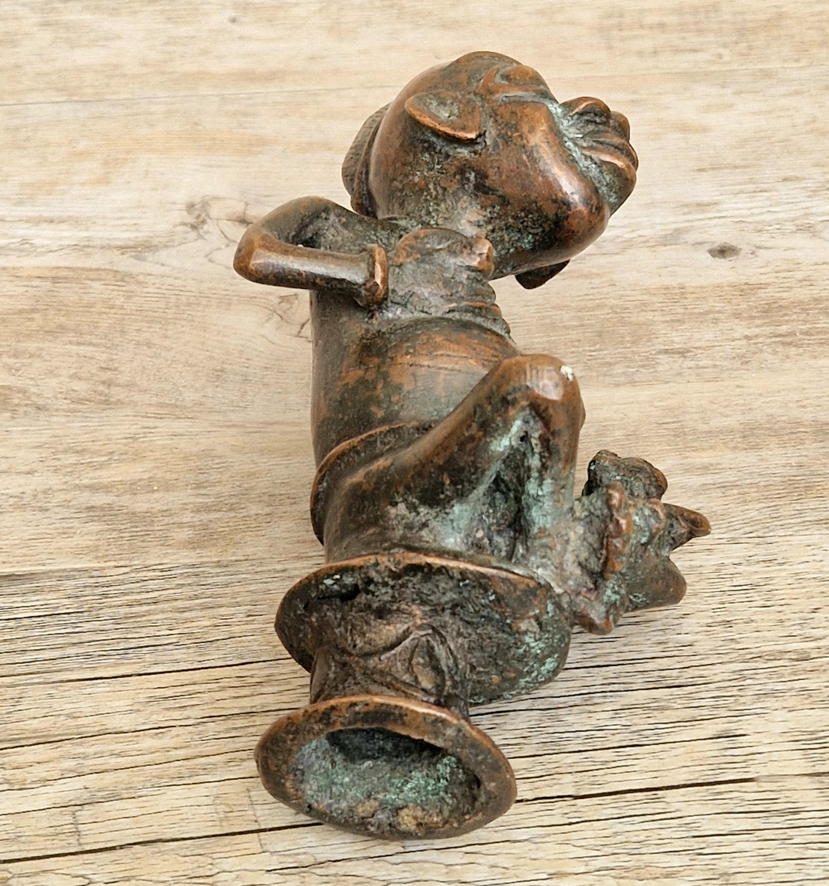 Antique African Tikar Cameroon Cast Bronze Fertility Motherhood Maternity Figure Statue