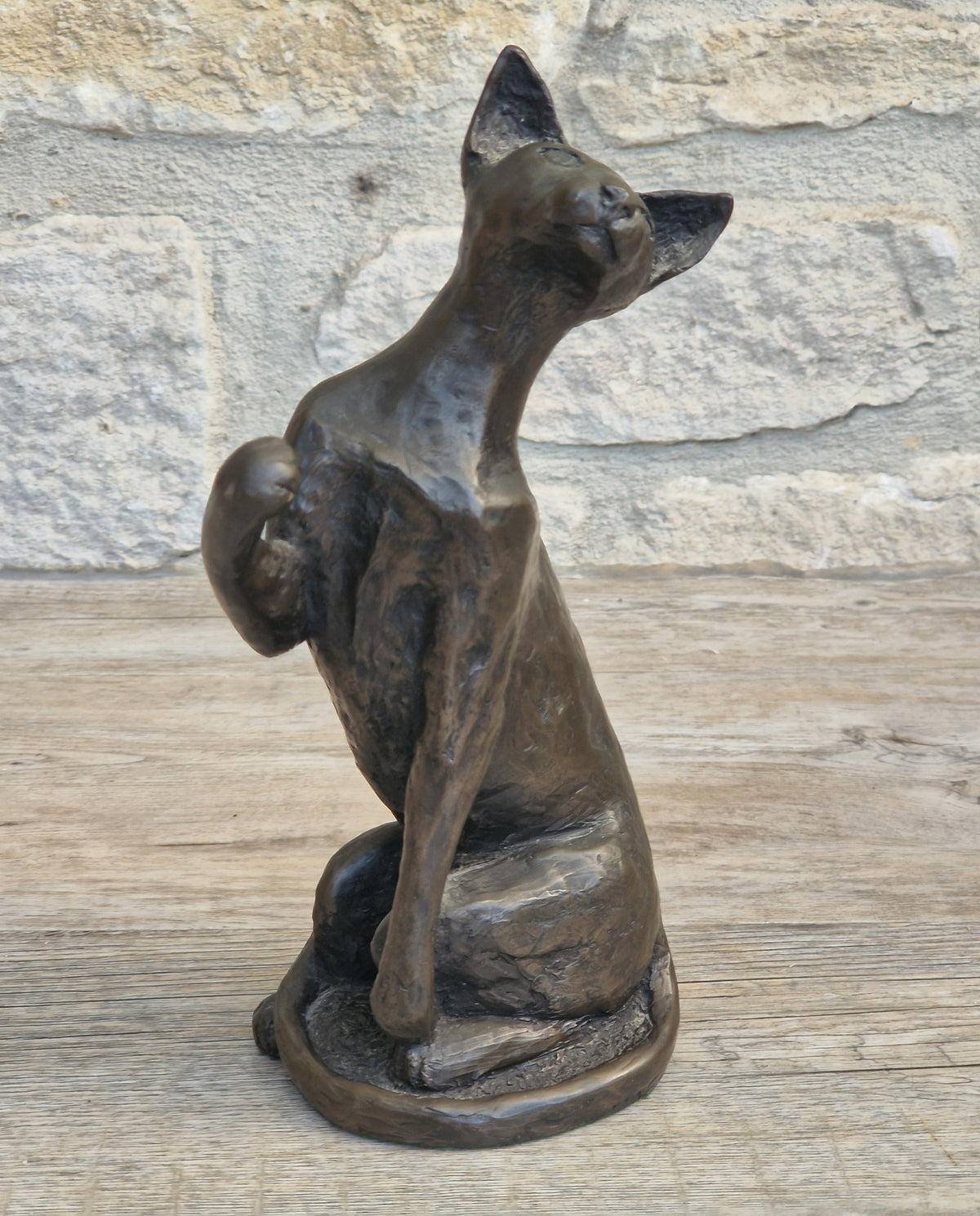 Rare Paul Jenkins Frith Sculpture Tango Cat Cold Cast Bronze Figurine 21cm Perfect Condition