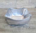 Art Deco Design Large Fruit Bowl Polished Aluminium Metal Heavy Vintage