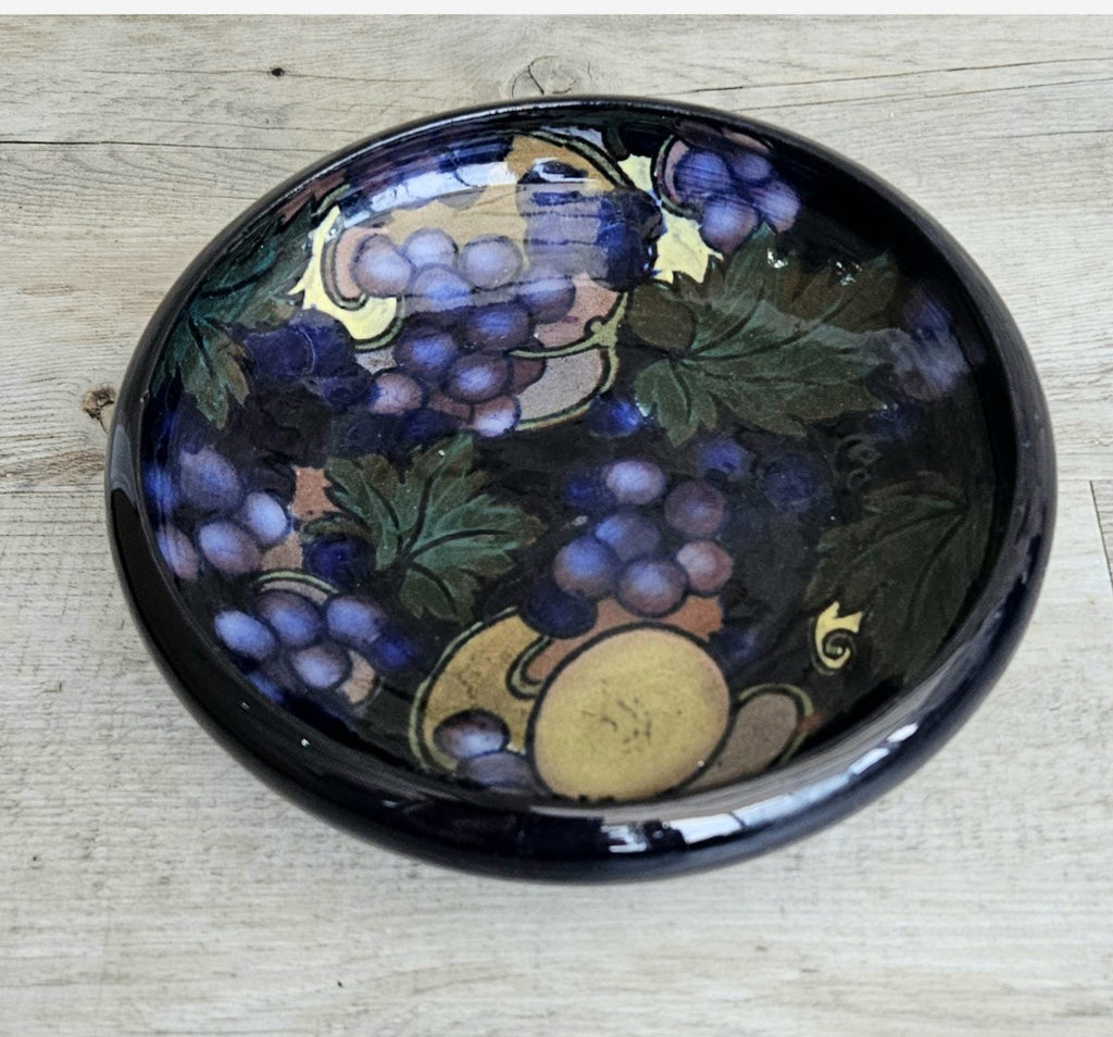 Arts & Crafts Low Fruit Bowl Still Life Fruit Antique Made in England