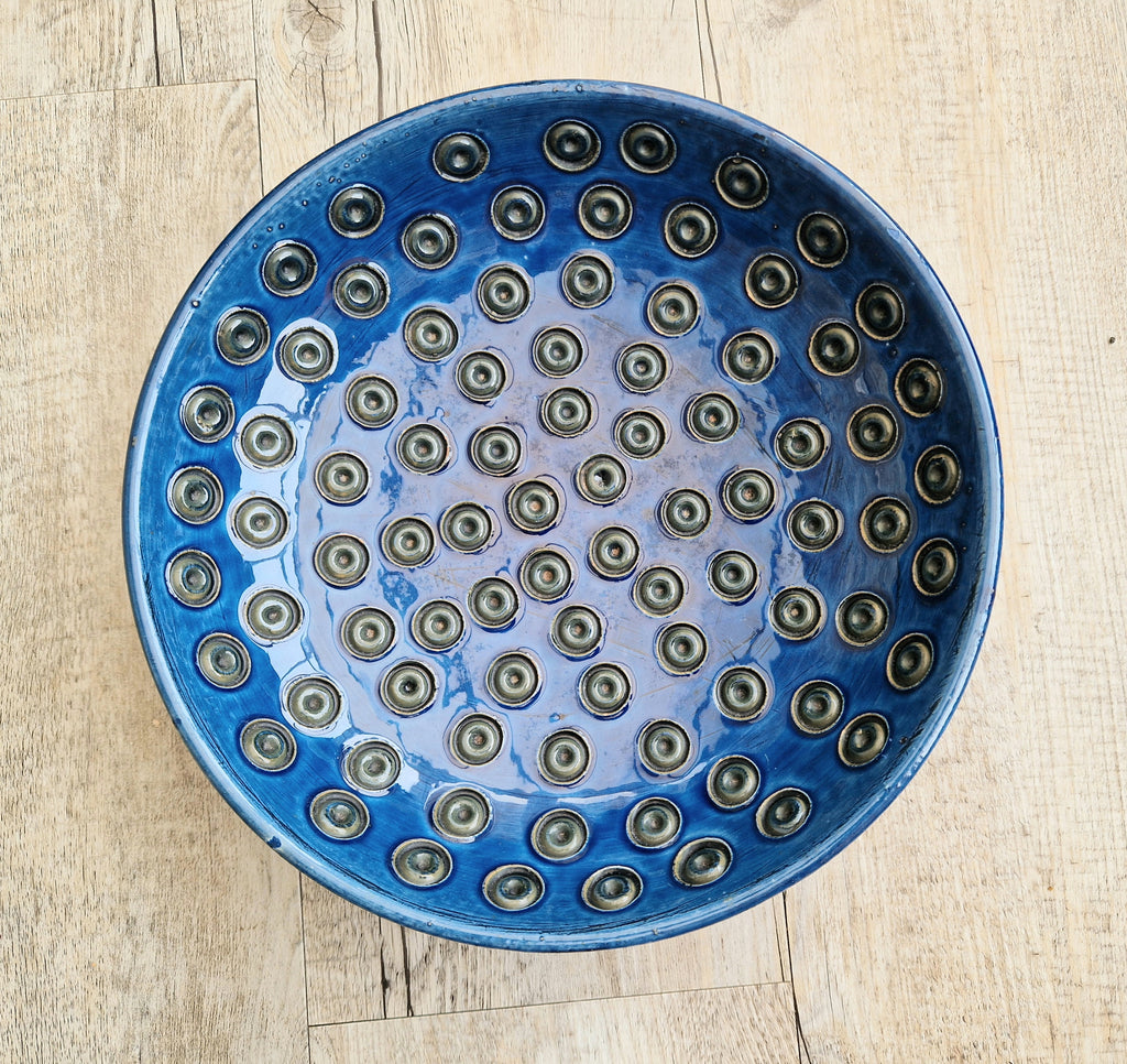 Bitossi for Rosenthal Netter: Mid-Century Blue Ceramic Bowl by Aldo Londi