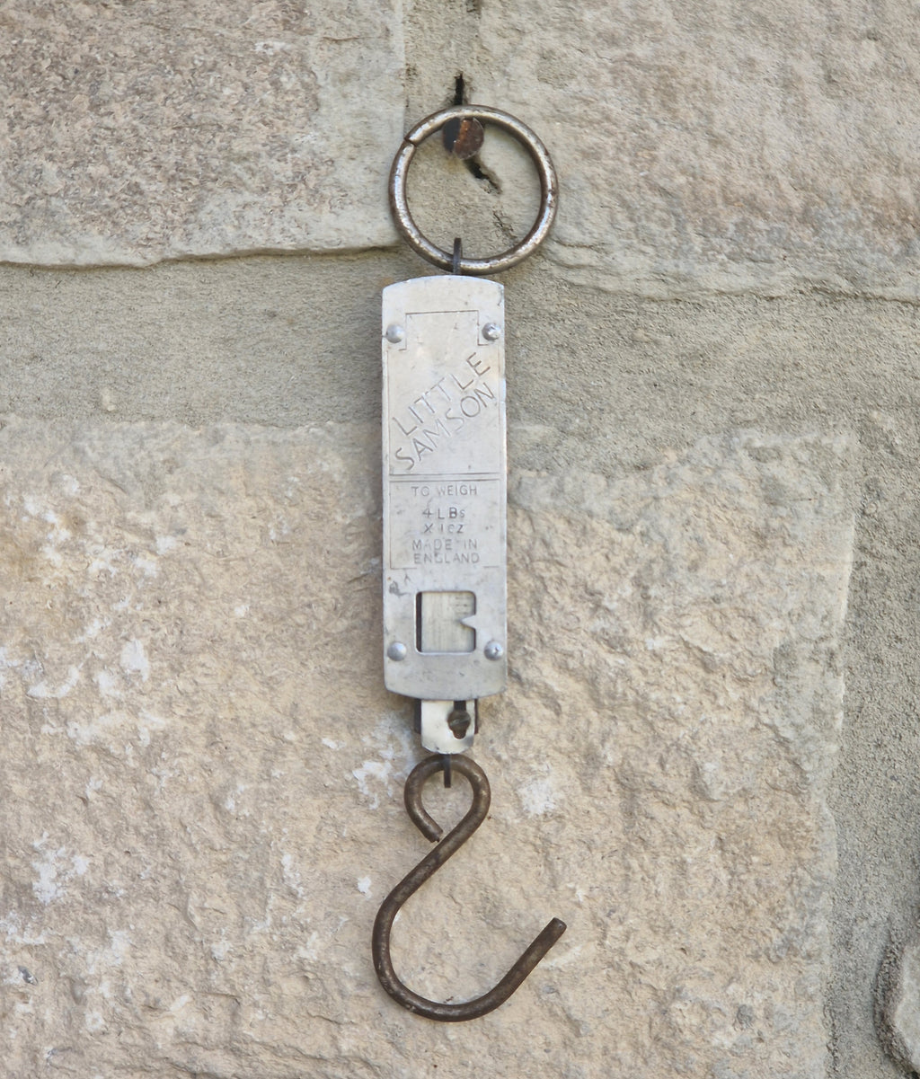 Vintage Salter Little Samson Pocket Scale Hanging Spring Balance Fishing Scales Made England