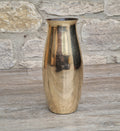Art Deco Heavy Brass Baluster Vase Weighted Base Antique Brass Decor