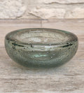 Vintage Whitefriars Sea Green Controlled Bubble Glass Bowl 9099 Mid Century Bullicante Dish