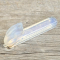 Vintage Etling France Opalescent Glass Rabbit Knife Rest Art Deco Opaline Figurine 11cm