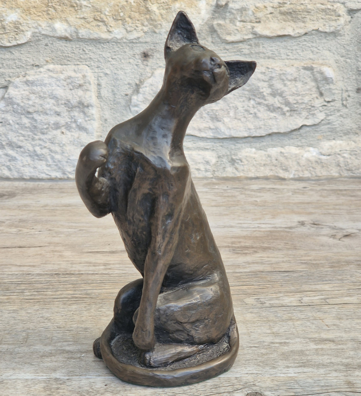Rare Paul Jenkins Frith Sculpture Tango Cat Cold Cast Bronze Figurine 21cm Perfect Condition