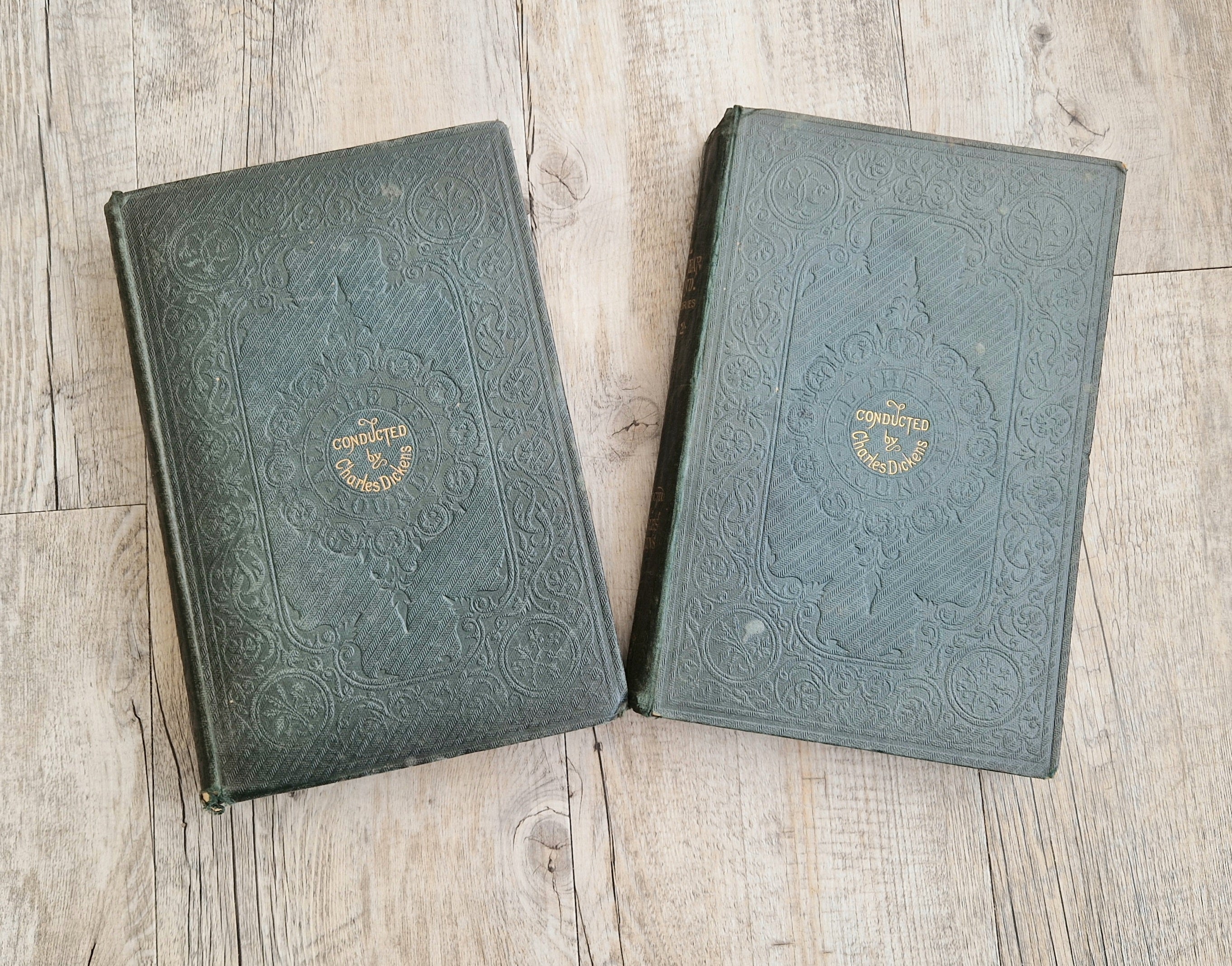 Conducted by Charles Dickens  "All the Year Round," New Series Volumes 1 & 2 1st Editions 1869