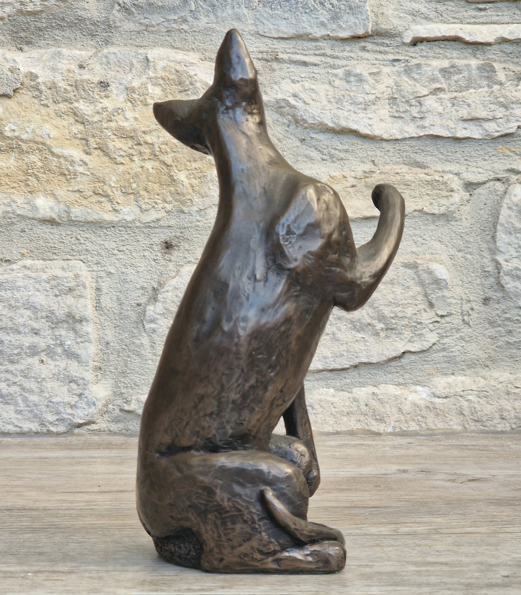 Rare Paul Jenkins Frith Sculpture Tango Cat Cold Cast Bronze Figurine 21cm Perfect Condition