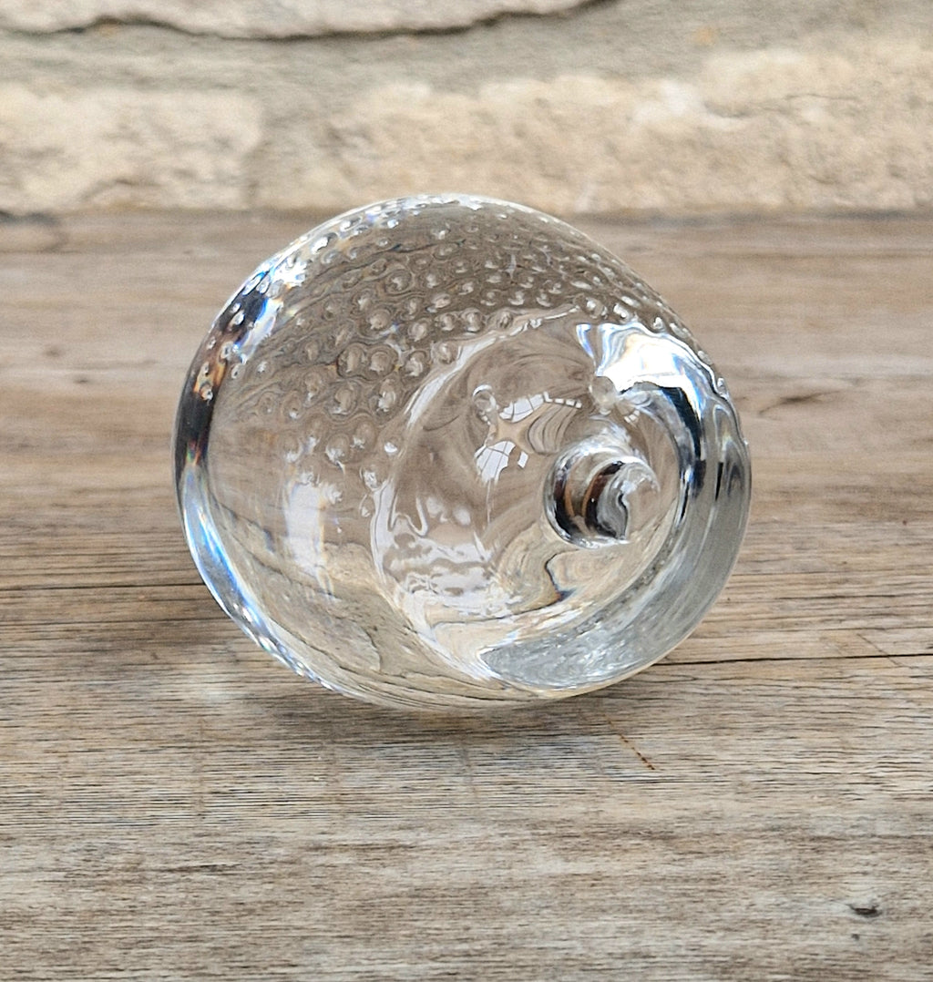 Holmegaard Art Glass Hedgehog Figurine Ornament Rare Mid Century Vintage Denmark