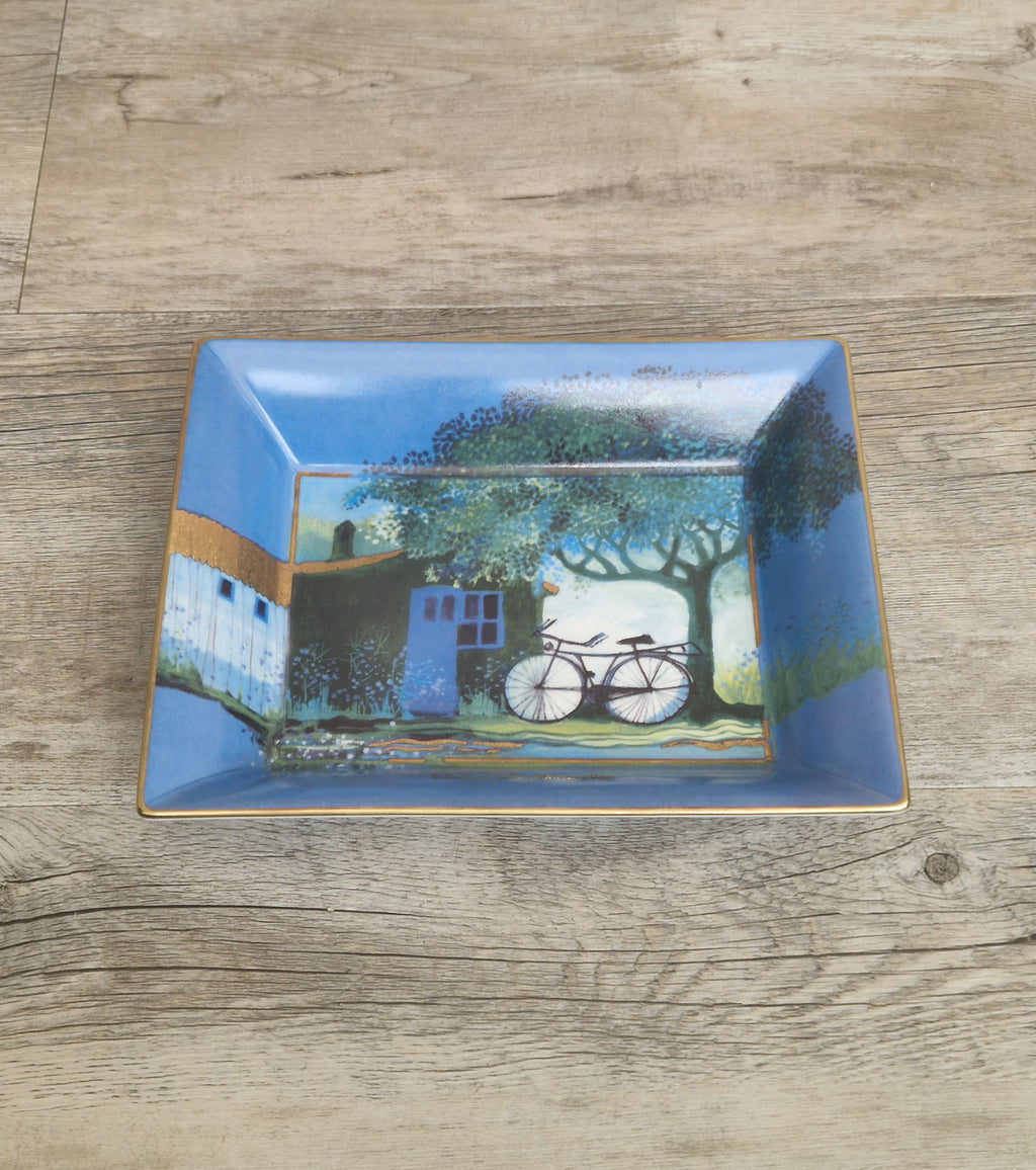 Vintage Goebel Rosina Wachtmeister Ceramic Art Tray 'Unter Der Linde'