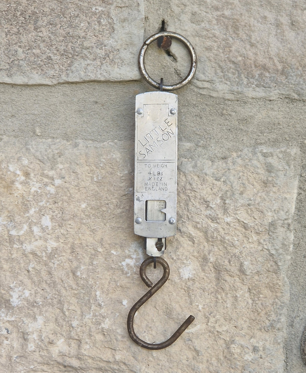 Vintage Salter Little Samson Pocket Scale Hanging Spring Balance Fishing Scales Made England