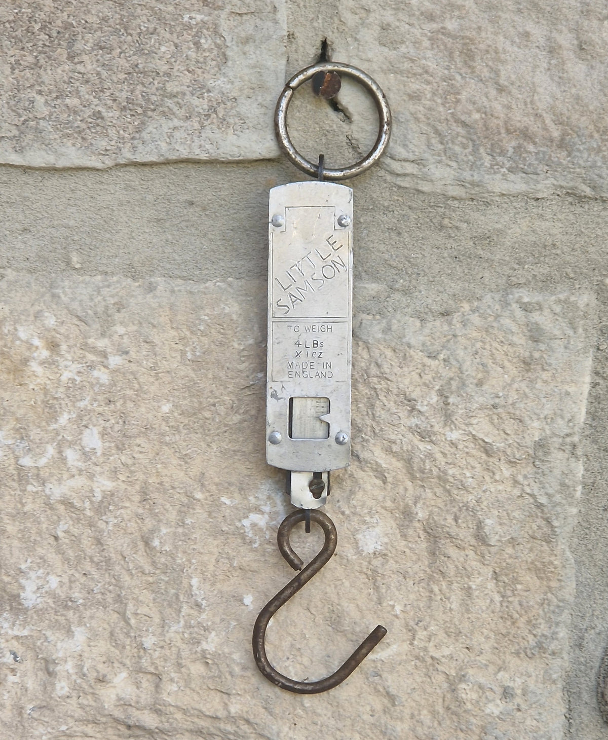 Vintage Salter Little Samson Pocket Scale Hanging Spring Balance Fishing Scales Made England